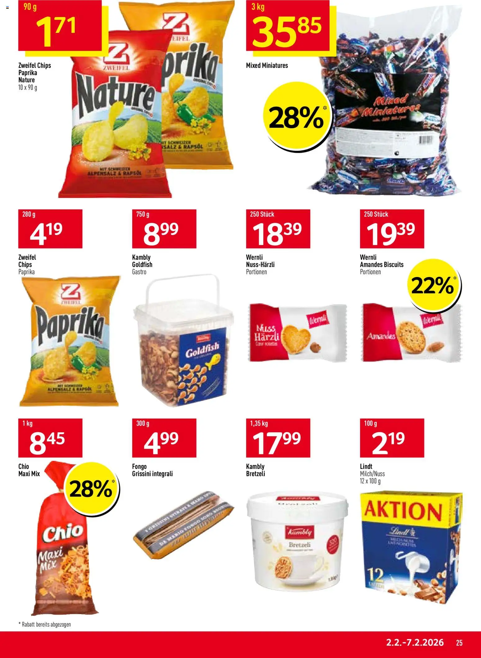 Prodega Aktionen – gültig ab 02.02.2026 | Seite: 25 | Produkte: Chips