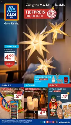 Aldi Süd Prospekt 	 ab 03.11.2025 gültig