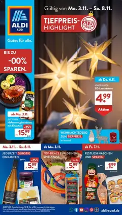 Aldi Süd Prospekt 	 ab 03.11.2025 gültig