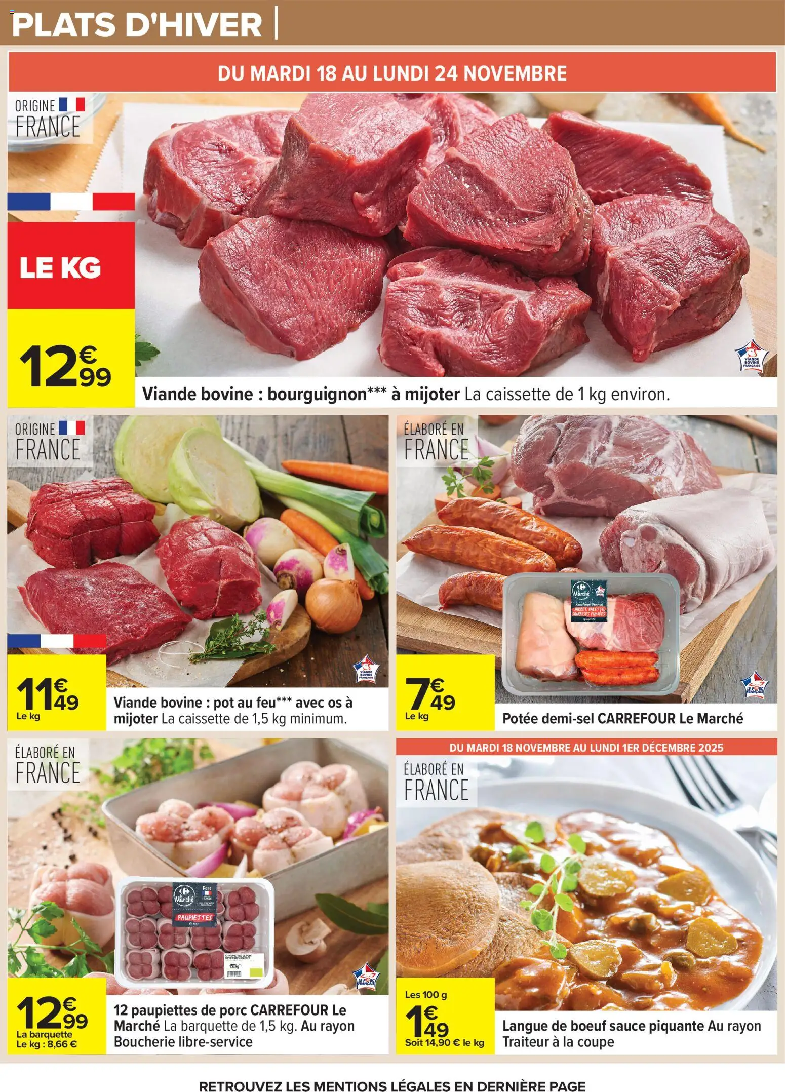 {H1} | Page: 14 | Produits: Langue de bœuf, Viande, Porc, Viande bovine