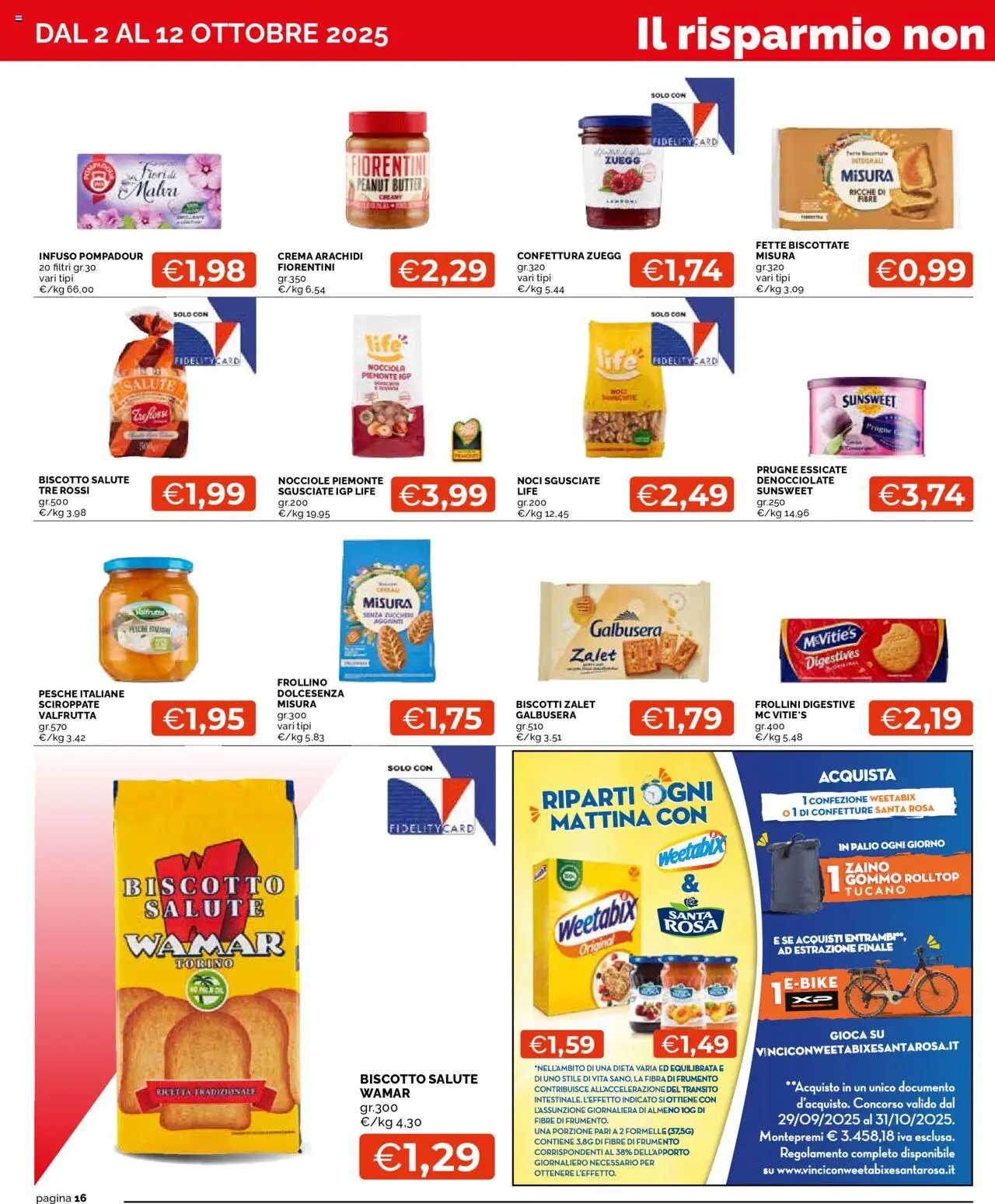 Volantino Mercatò del 02.10.2025 | Pagina: 16 | Prodotti: Crema, Biscotti, Fette biscottate, Frollini