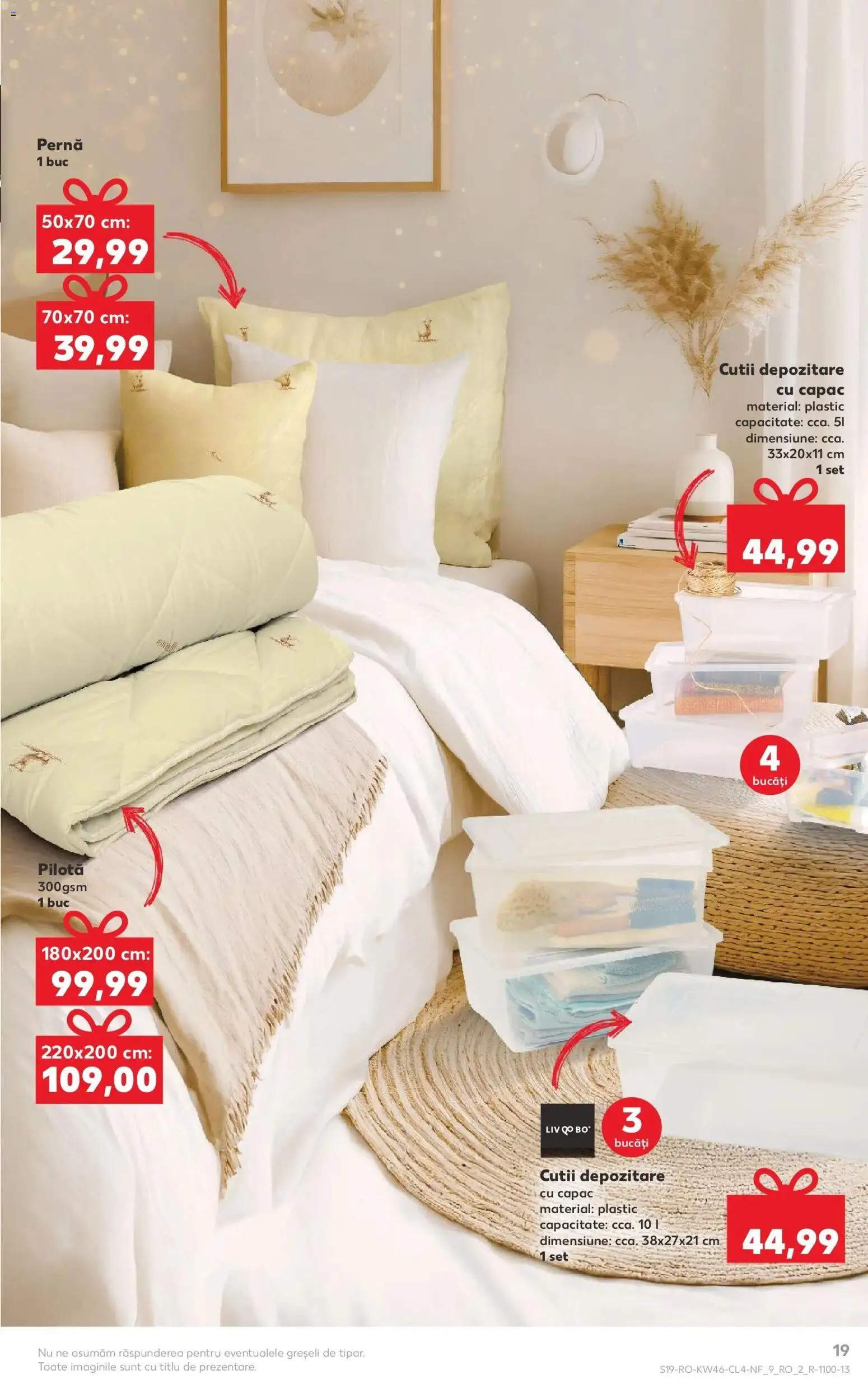Noul catalog Kaufland – valabil de la 12.11.2025 | Pagină: 19 | Produse: Pernă, Pilotă