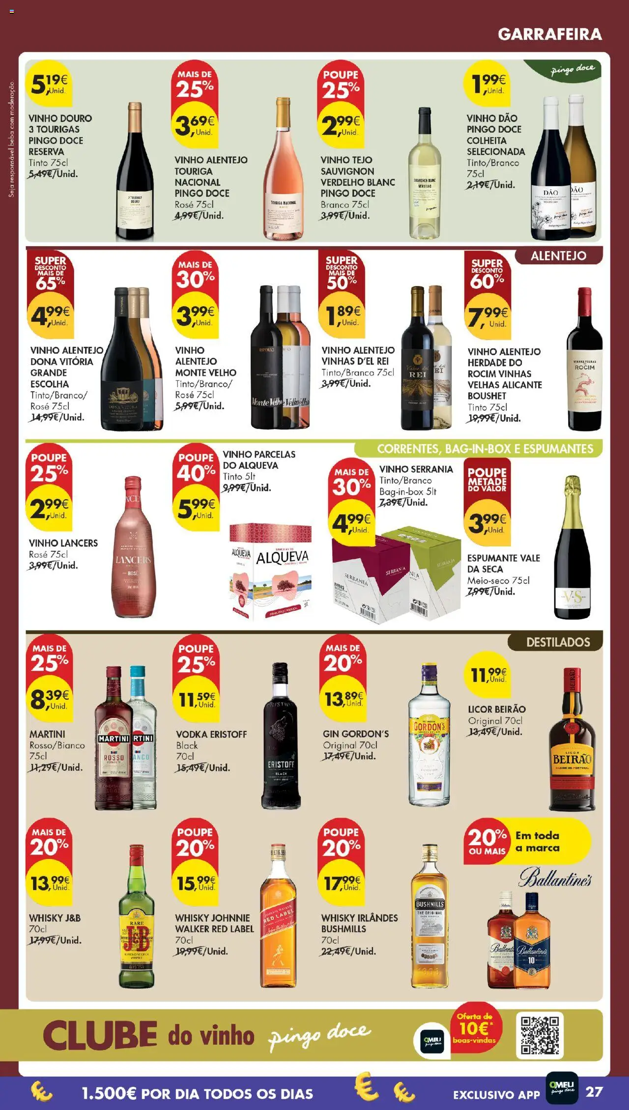 Pingo Doce Poupe Esta Semana Madeira │ válido de 21.10.2025 | Página: 27 | Produtos: Whisky, Licor, Gin, Vodka