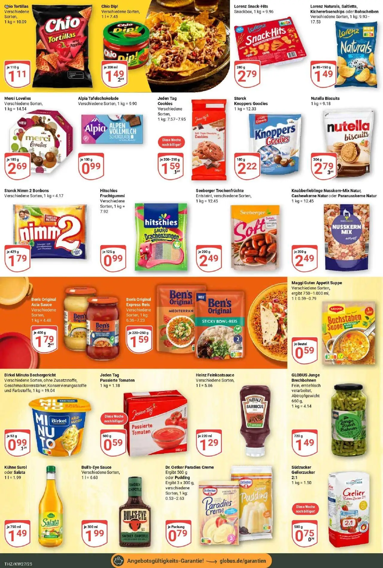 Globus prospekt Zeitz	 - gültig ab dem 29.06.2025 | Seite: 17 | Produkte: Merci, Maggi, Creme, Chio tortillas