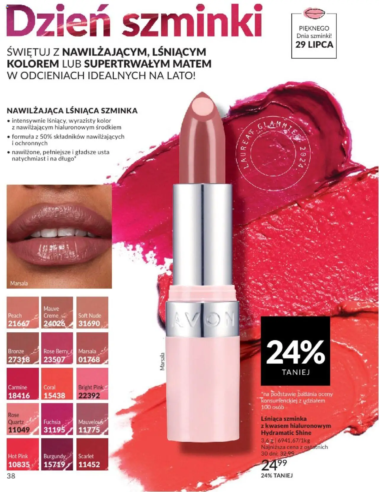 Avon Katalog 07 2025 od 01.07.2025 | Strona: 38 | Produkty: Szminka