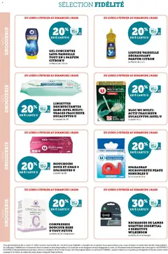 Hyper U - Prévisualisation de Hyper U - Ma sélection Carte U février valide à partir de 02.02.2026 | Page: 8 | Produits: Mousse, Rouleau, bloc WC, Mouchoirs