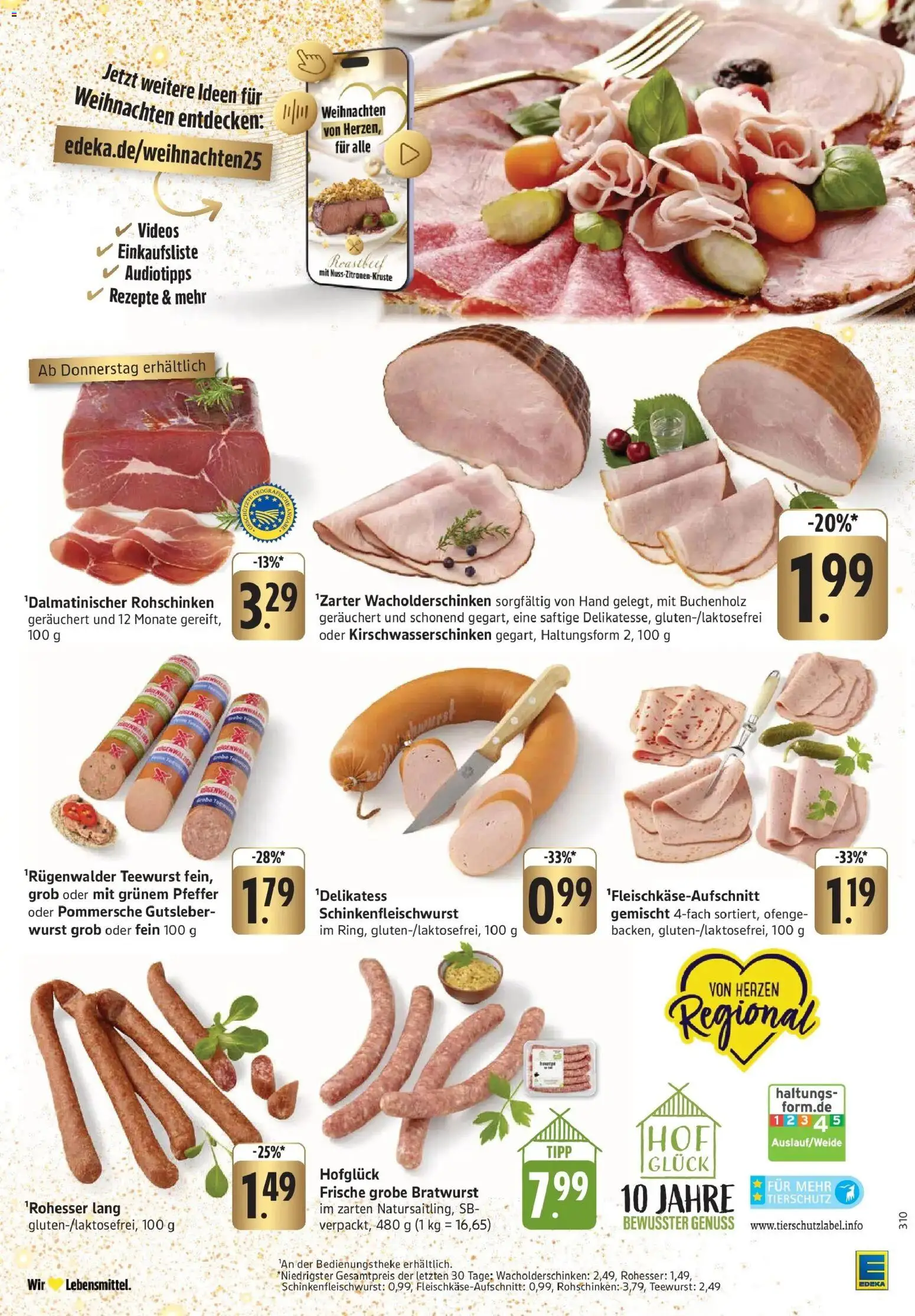 Edeka prospekt Weinstadt - Endersbach	 – gültig ab 14.12.2025 | Seite: 5 | Produkte: Bratwurst, Roastbeef, Pfeffer, Wurst