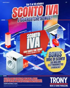 Anteprima del volantino Trony Sardegna catalogo valido a partire dal 02.10.2025