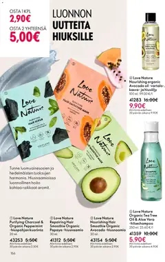 Oriflame-mainoslehti voimassa 18.02.2026 alkaen | Sivu: 156 | Tuotteet: Shampoo, Hiusnaamio, Hiusöljy, Kuorinta