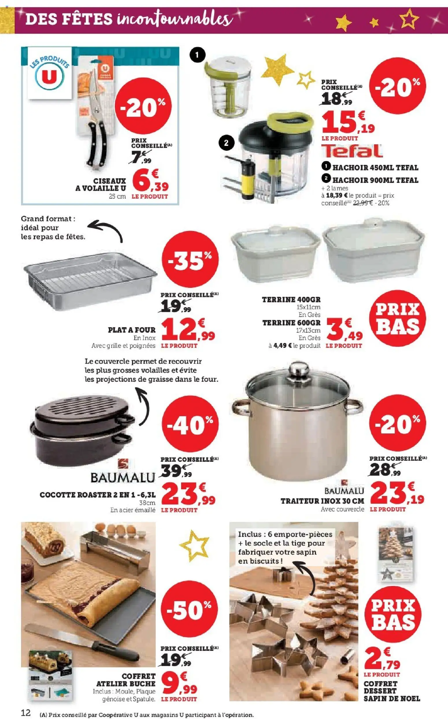 {H1} | Page: 12 | Produits: Four, Volaille, Poignées, Tefal