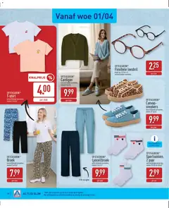 Aldi folder week 14 - Voorbeeld van een folder van Aldi, geldig van 30.03.2026 | Pagina: 18 | Producten: Sneakers, Canvas, Broek