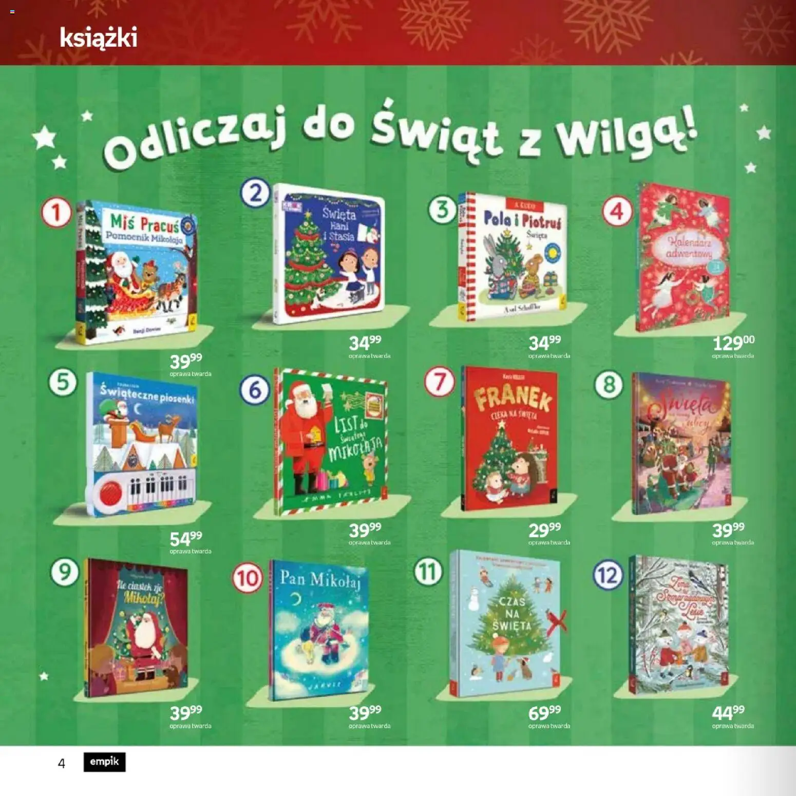 Empik promocje - Xmas Zabawki od 26.11.2025 | Strona: 4 | Produkty: Kalendarz adwentowy, Kalendarz, Książki