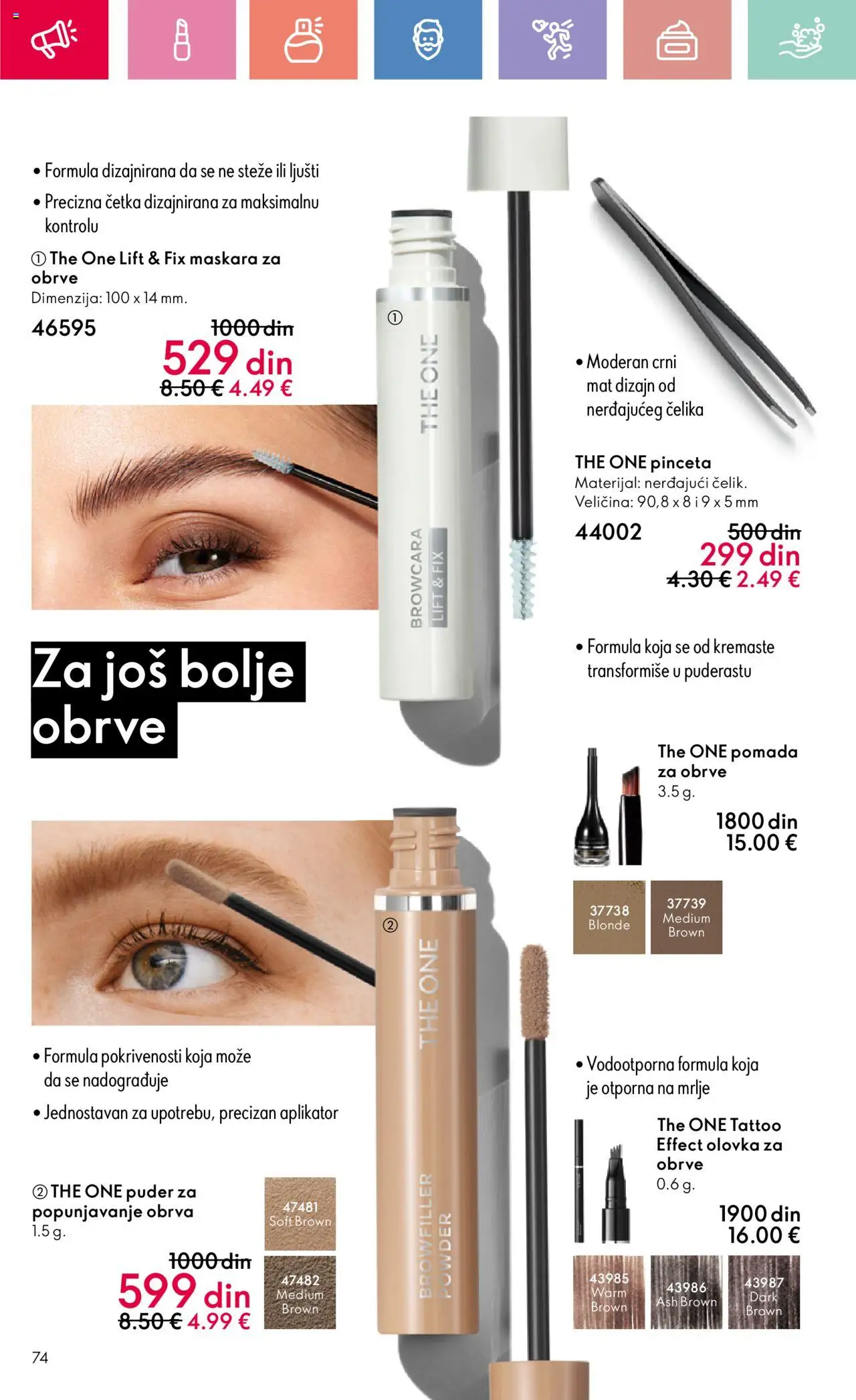 Oriflame katalog - važi od 22.06.2025 | Strana: 74 | Proizvode: Puder, Četka, Maskara