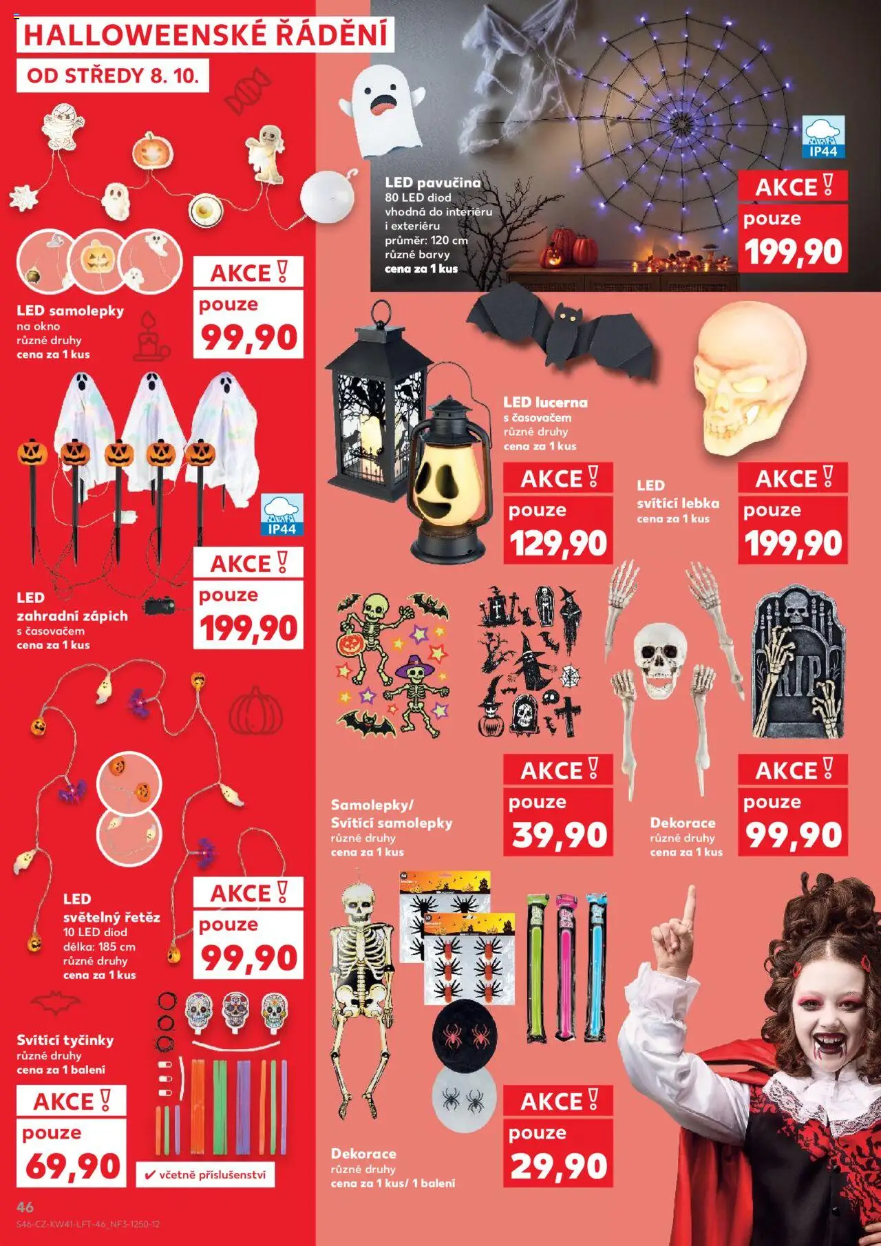 Kaufland leták od 08.10.2025 | Strana: 46 | Produkty: Zápich, Samolepky, Barvy, LED