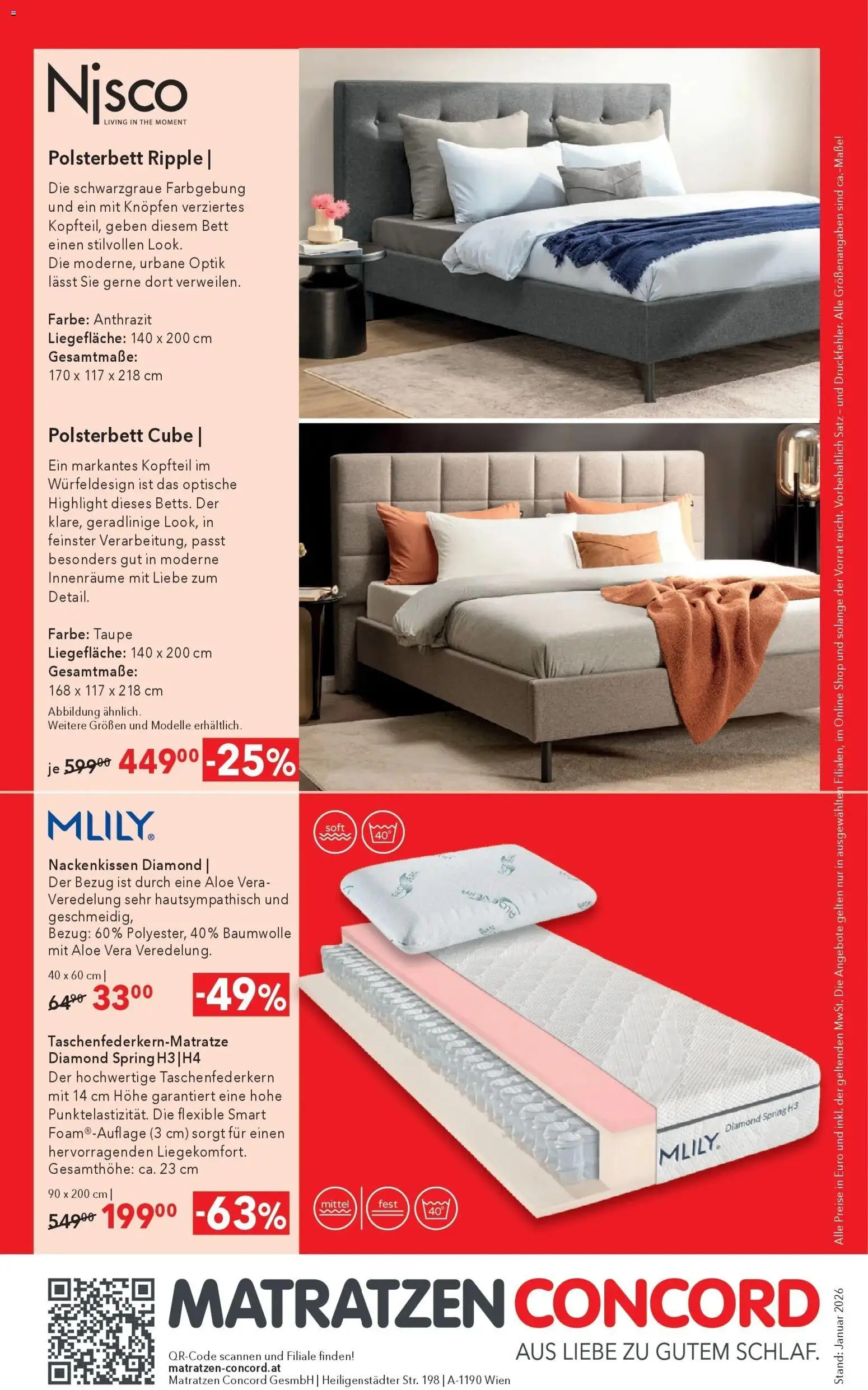 Matratzen Concord Seyring gültig ab 27.01.2026 | Seite: 8 | Produkte: Bett