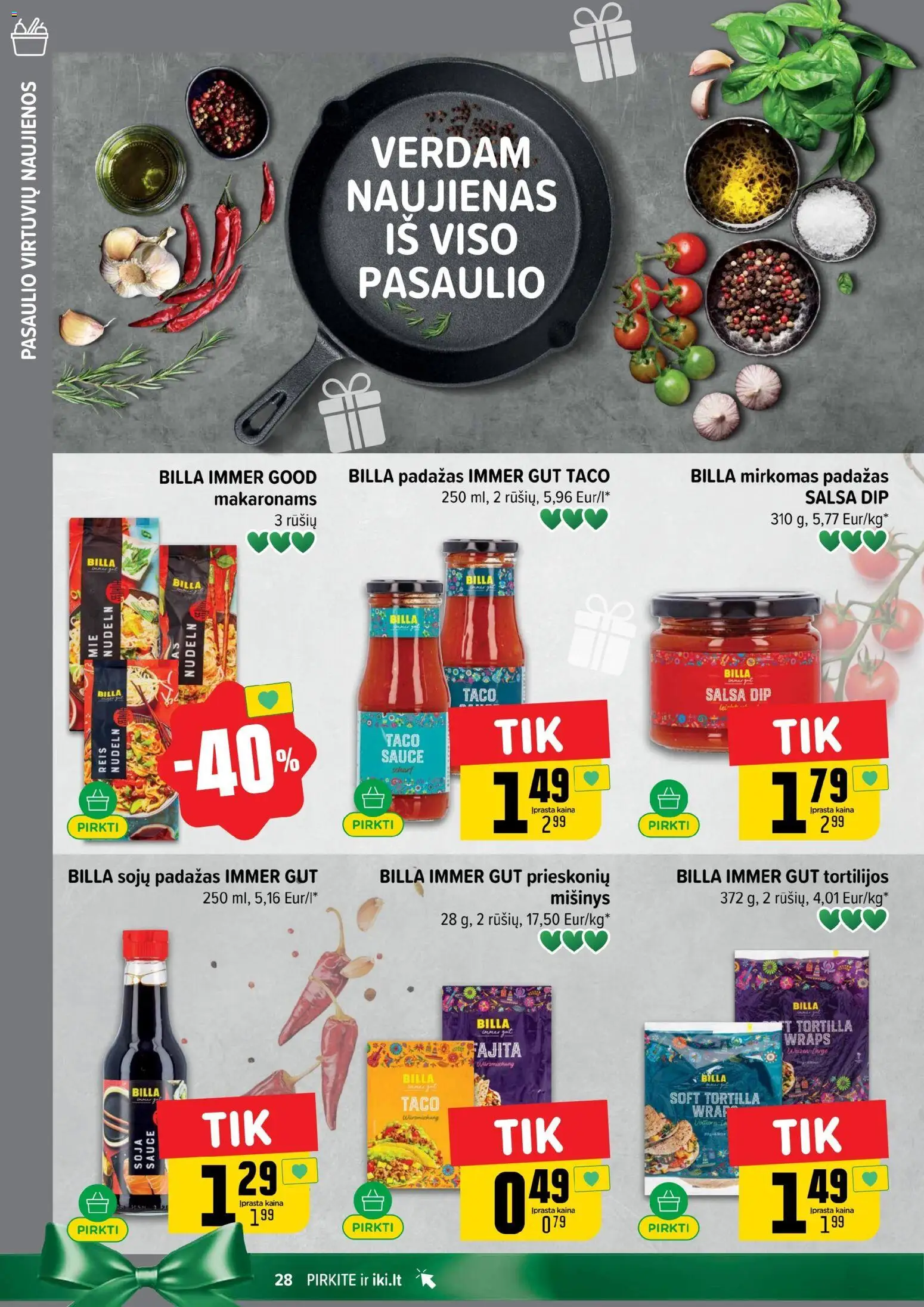 IKI akcijos nuo 27.10.2025 | Puslapis: 28 | Prekių: Padažas