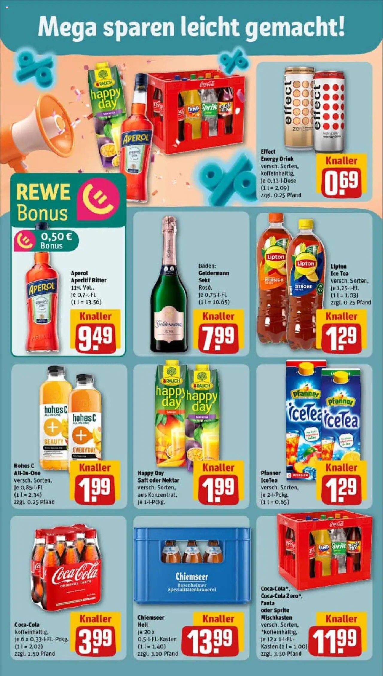 Rewe prospekt Berlin / Prenzlauer Berg	 – gültig ab 28.09.2025 | Seite: 8 | Produkte: Sprite, Sekt, Aperol, Saft