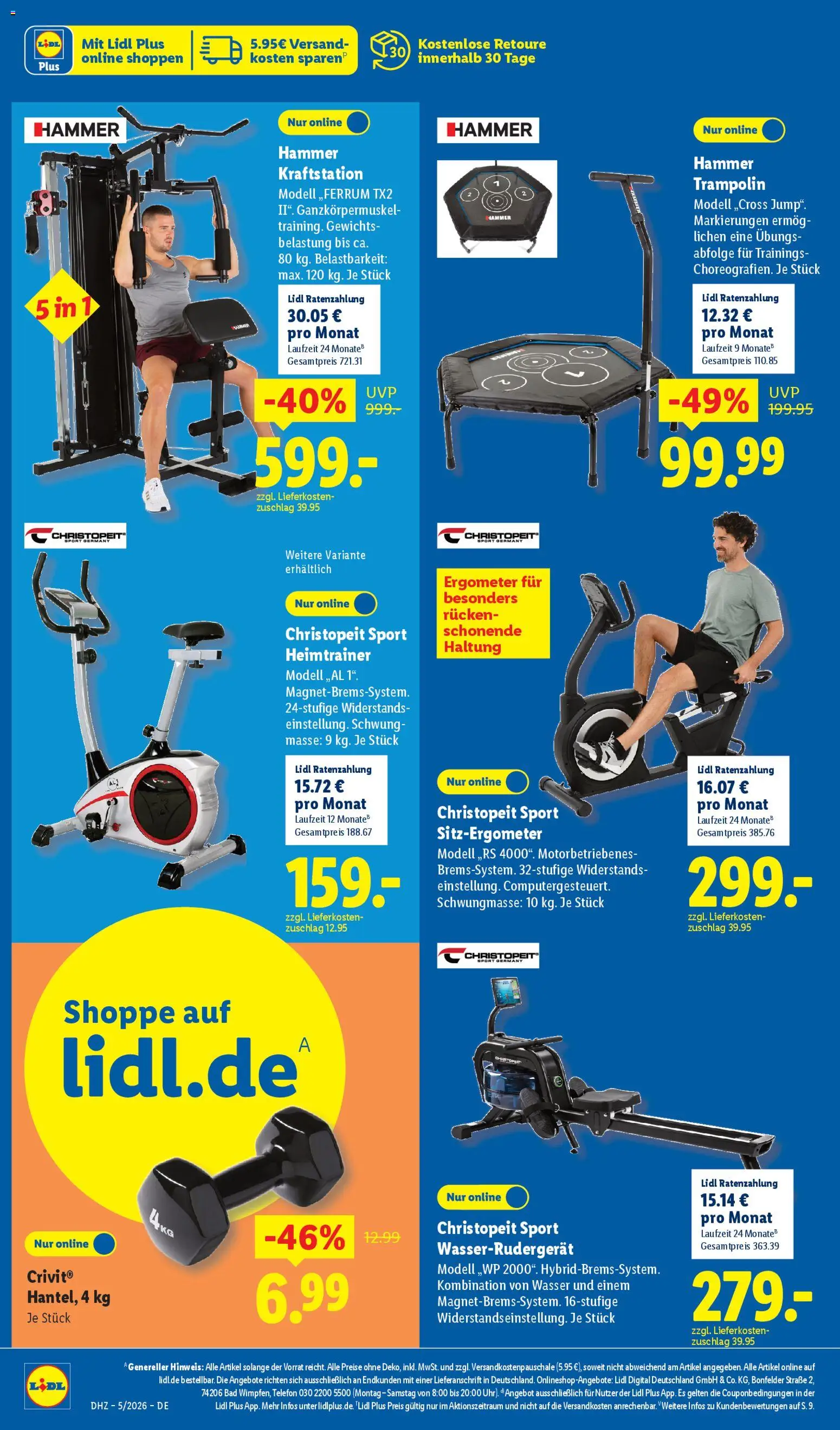 Lidl - Prospekt – gültig ab 26.01.2026 | Seite: 24 | Produkte: Bad, Heimtrainer, Ergometer, Telefon