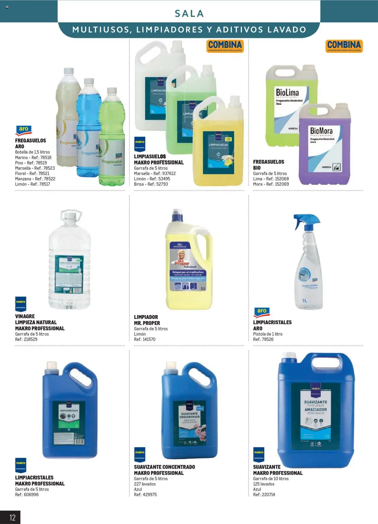 Makro - Catálogo Limpieza - Prat │ válido desde el 11.06.2025 | Página: 12 | Productos: Lima, Limpiacristales, Suavizante, Δεξαμενή