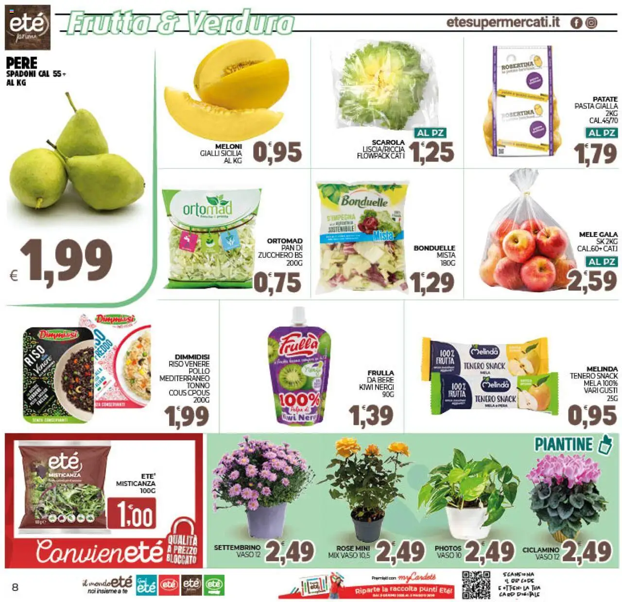 Volantino Eté del 19.09.2025 | Pagina: 8 | Prodotti: Pollo, Tè, Frutta, Zucchero
