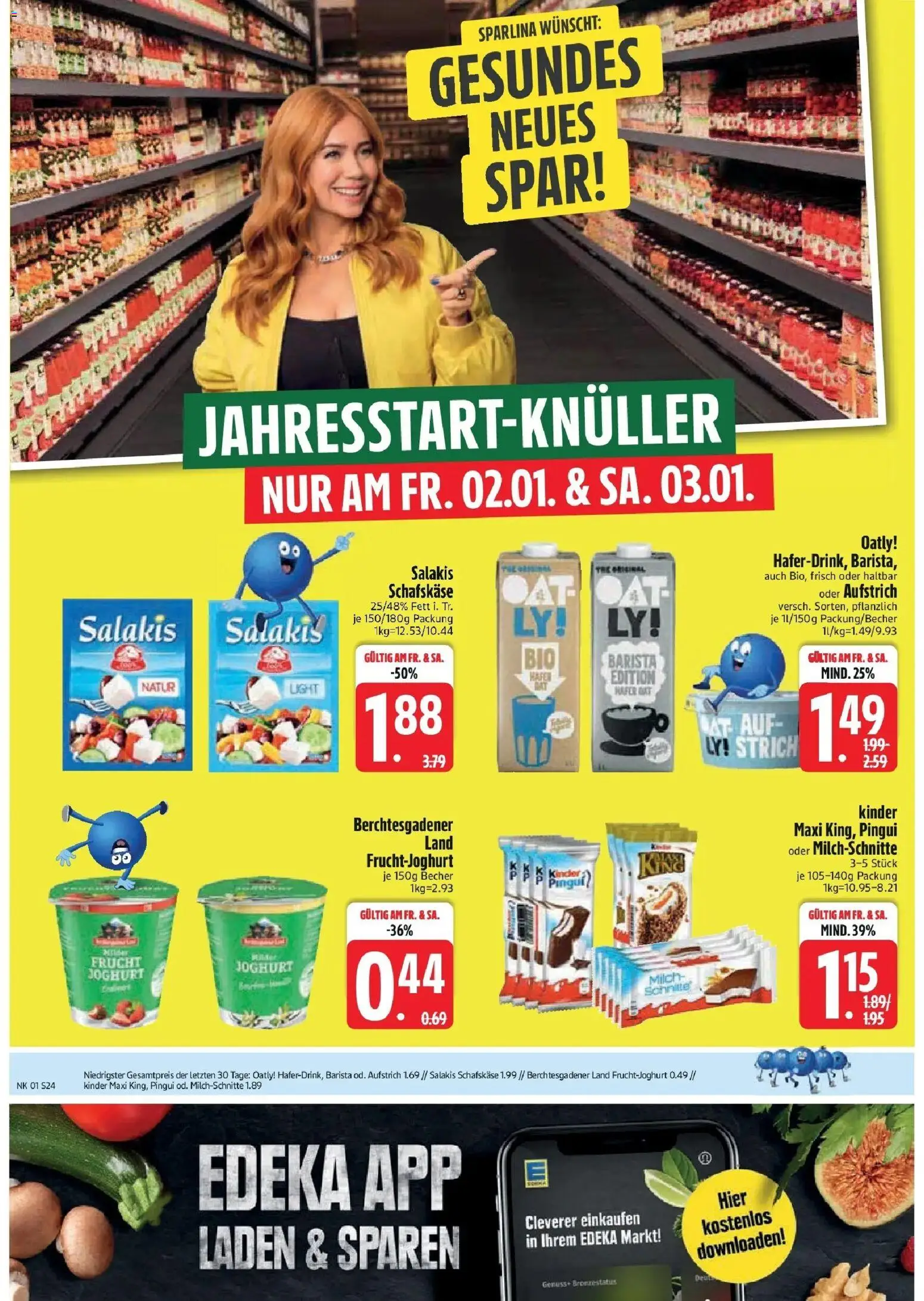 Edeka prospekt Vohburg	 – gültig ab 28.12.2025 | Seite: 26 | Produkte: Milch, Joghurt, Oatly, Salakis