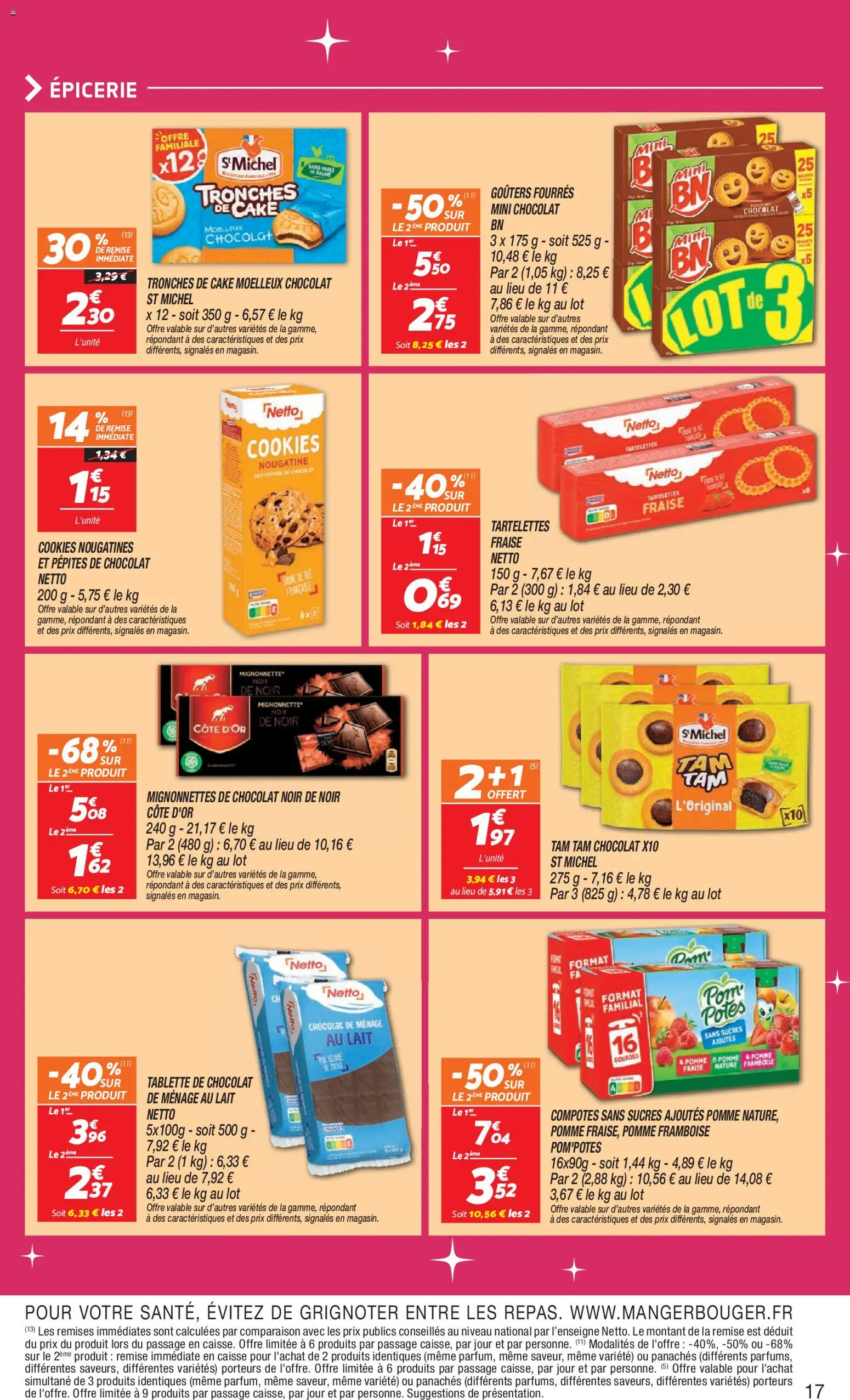 {H1} | Page: 17 | Produits: Tablette, Framboise, Pomme, Pom'potes