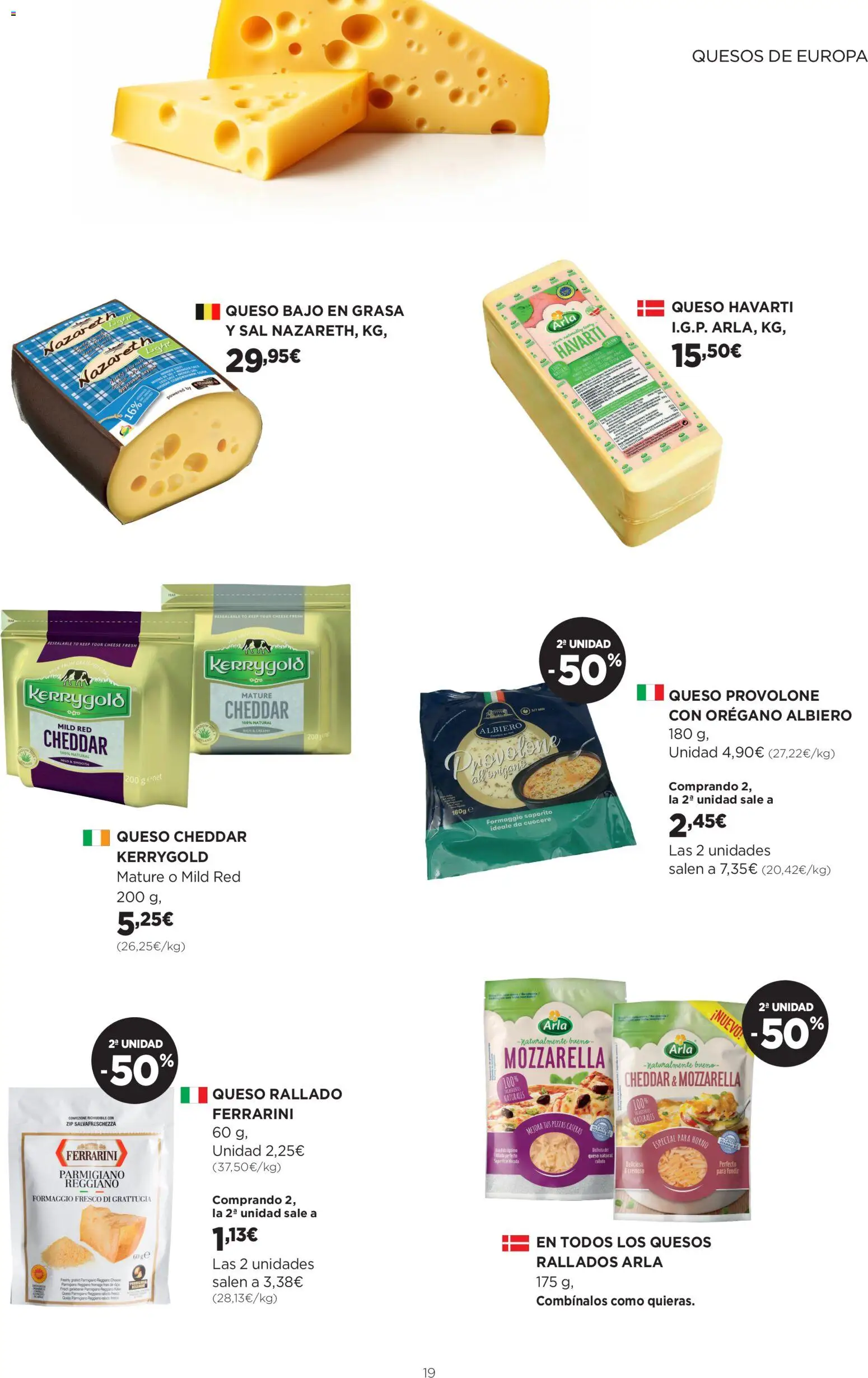 El Corte Inglés ofertas │ válido desde el 29.01.2026 | Página: 19 | Productos: Queso, Queso rallado, Horno