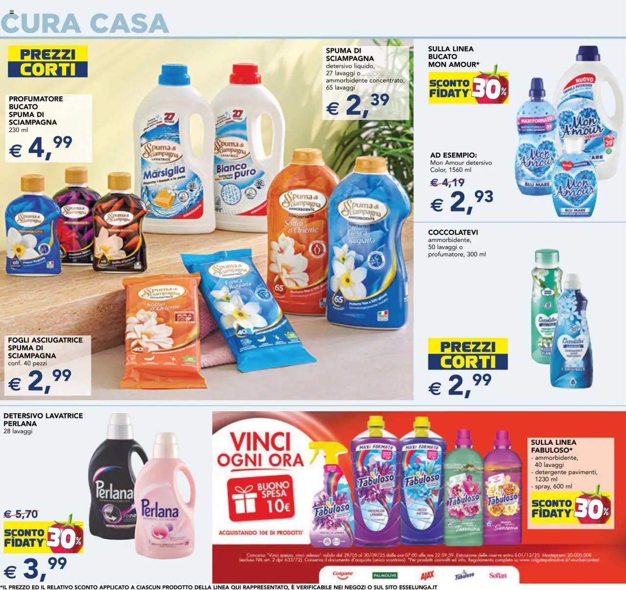 Volantino Esselunga S del 11.09.2025 | Pagina: 16 | Prodotti: Ammorbidente, Detergente, Lavatrice, Asciugatrice