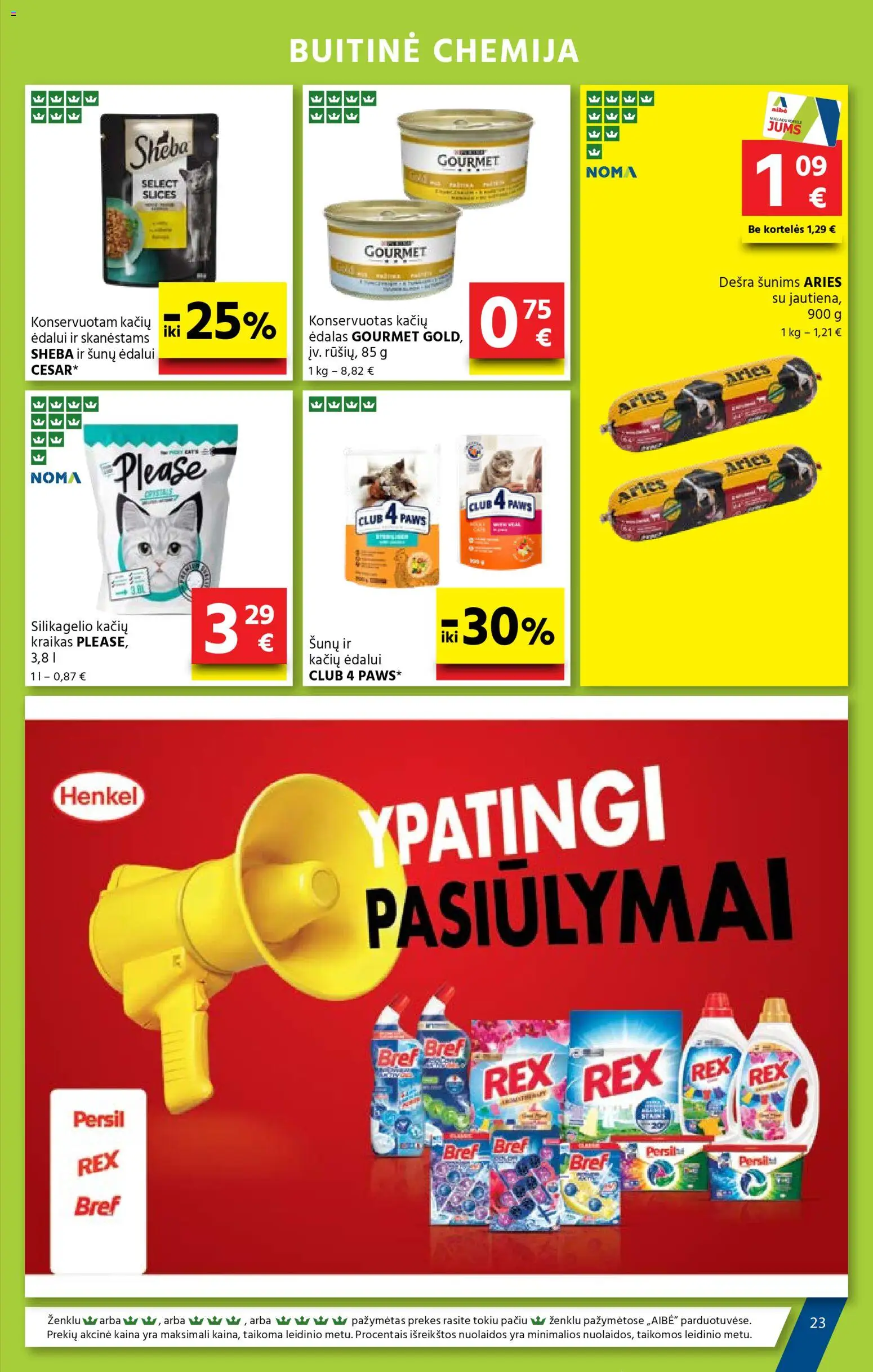 AIBE akcijos nuo 27.11.2025 | Puslapis: 23 | Prekių: Dešra