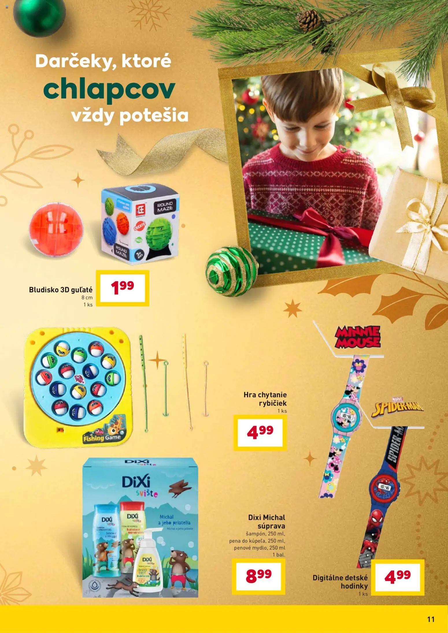 Nové Billa akcie – leták je platný od 12.12.2025 | Strana: 11 | Produkty: Detské hodinky, Hodinky