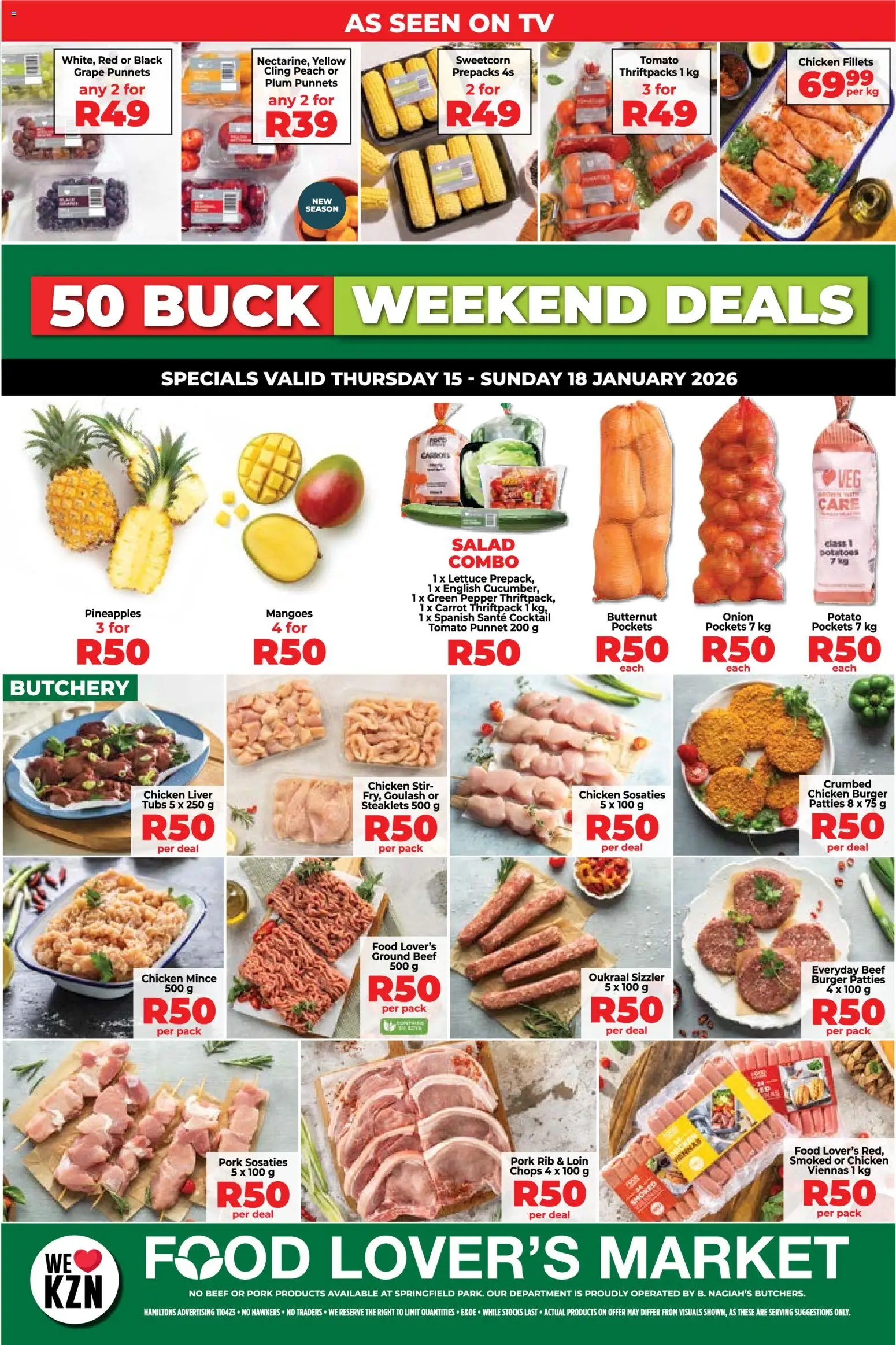 New Food Lover's Market catalogue – valid from 15.01.2026 | Page: 2 | Products: Drone, TV, Lettuce, Peach