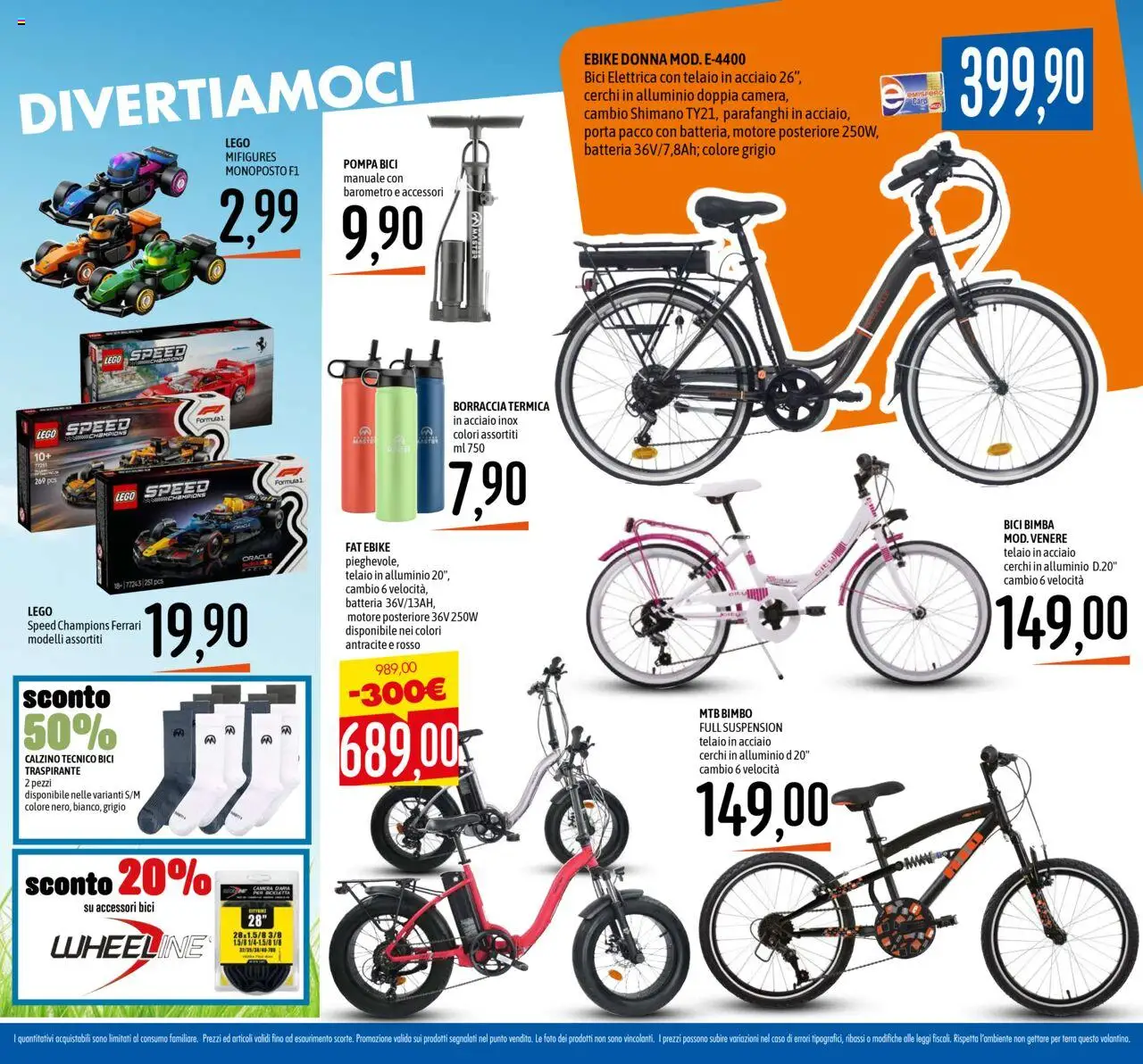 Volantino Emisfero del 07.08.2025 | Pagina: 20 | Prodotti: Alluminio, Bici elettrica, Borraccia, Terra