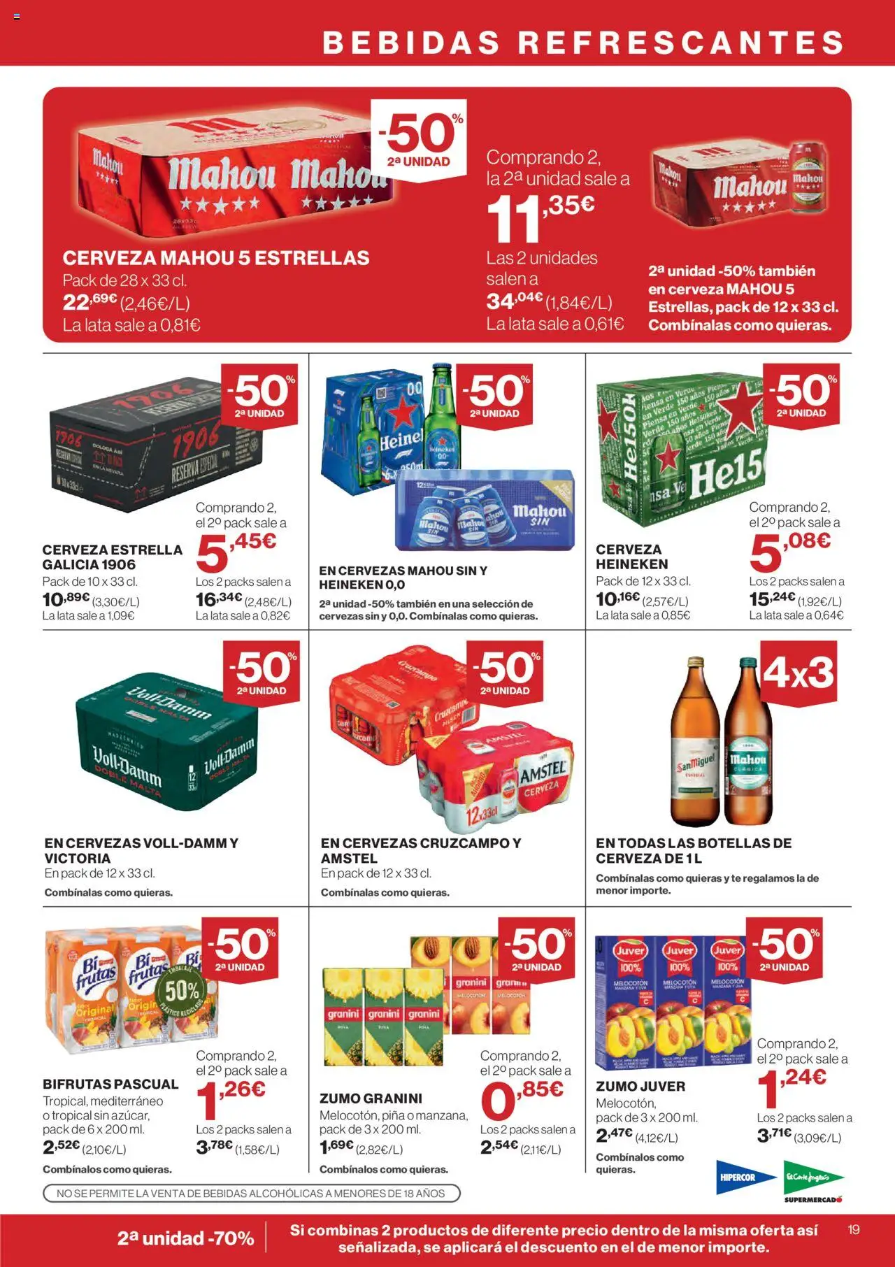 Hipercor catálogo │ válido desde el 11.09.2025 | Página: 21 | Productos: Cerveza, Piña, Ροζ πιπέρι, Manzana