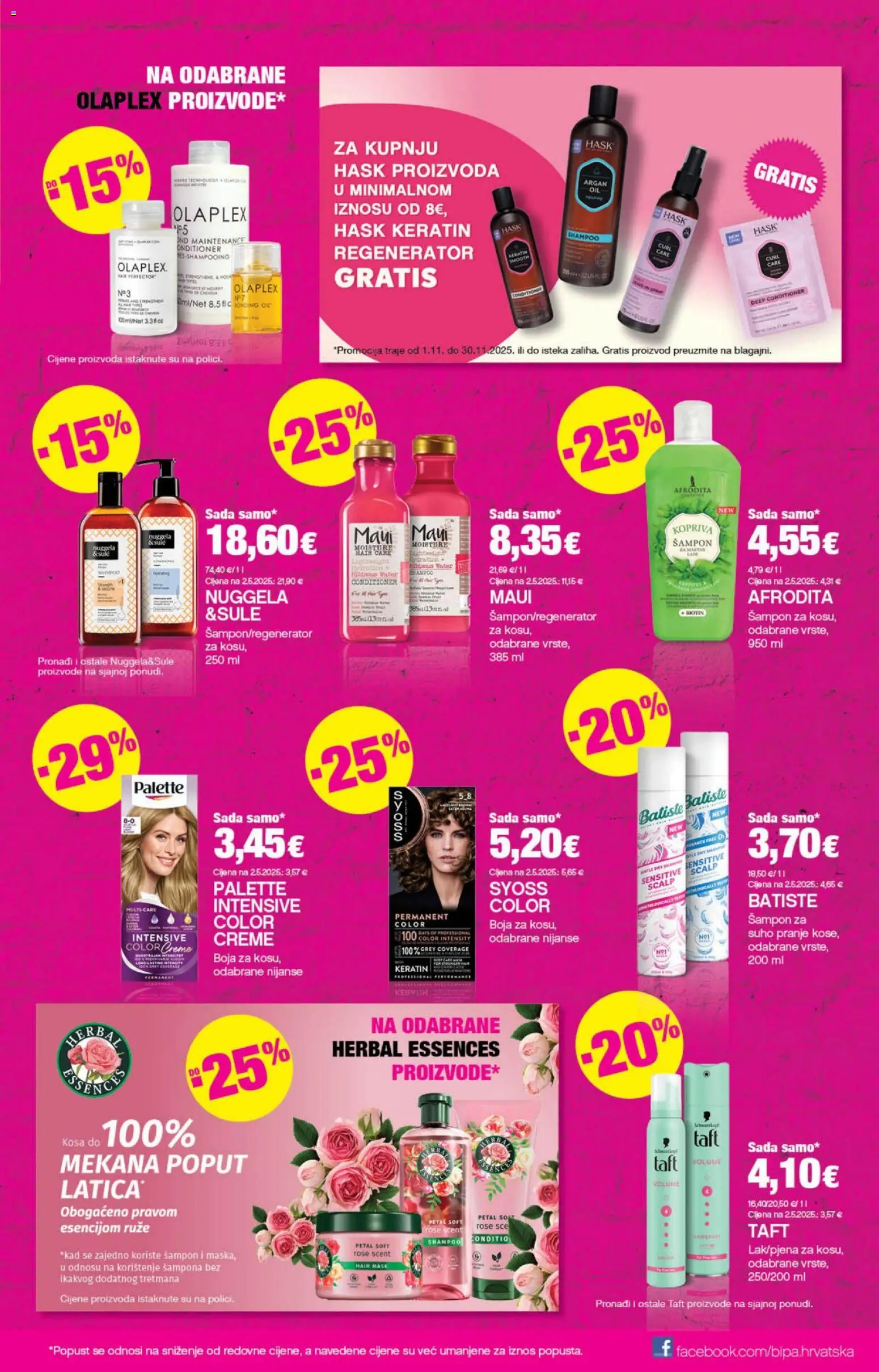 Bipa katalog | vrijedi od 13.11.2025 | Stranica: 17 | Proizvodi: Šampon, Regenerator, Sol