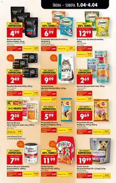 Pogląd oferty "Sucha karma dla psa Perfect Fit, 1,2 kg/1,4 kg, różne rodzaje" - ważna od 01.04.2026 | Strona: 71 | Produkty: Przysmaki dla kota, Tuńczyk, Karma dla kota, Karma dla psa