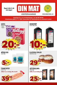 Din Mat - erbjudanden - Förhandsvisning av reklamblad från butik Din Mat aktuell från 05.01.2026