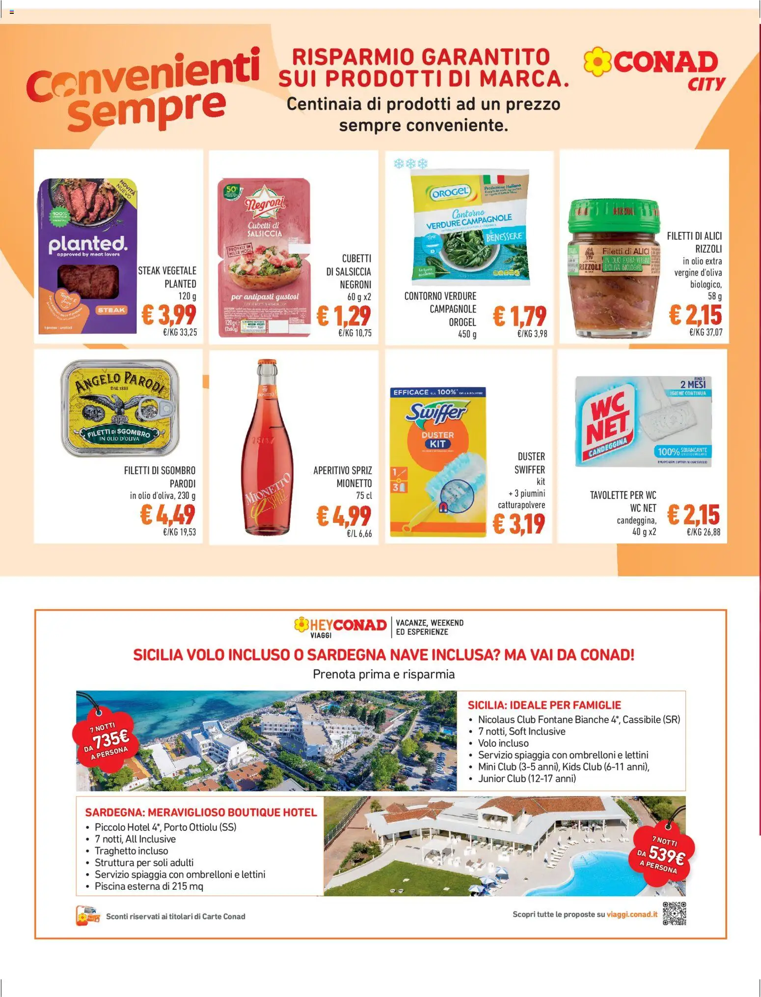 Volantino Conad del 30.01.2026 | Pagina: 12 | Prodotti: Candeggina, Sgombro, Alici, WC