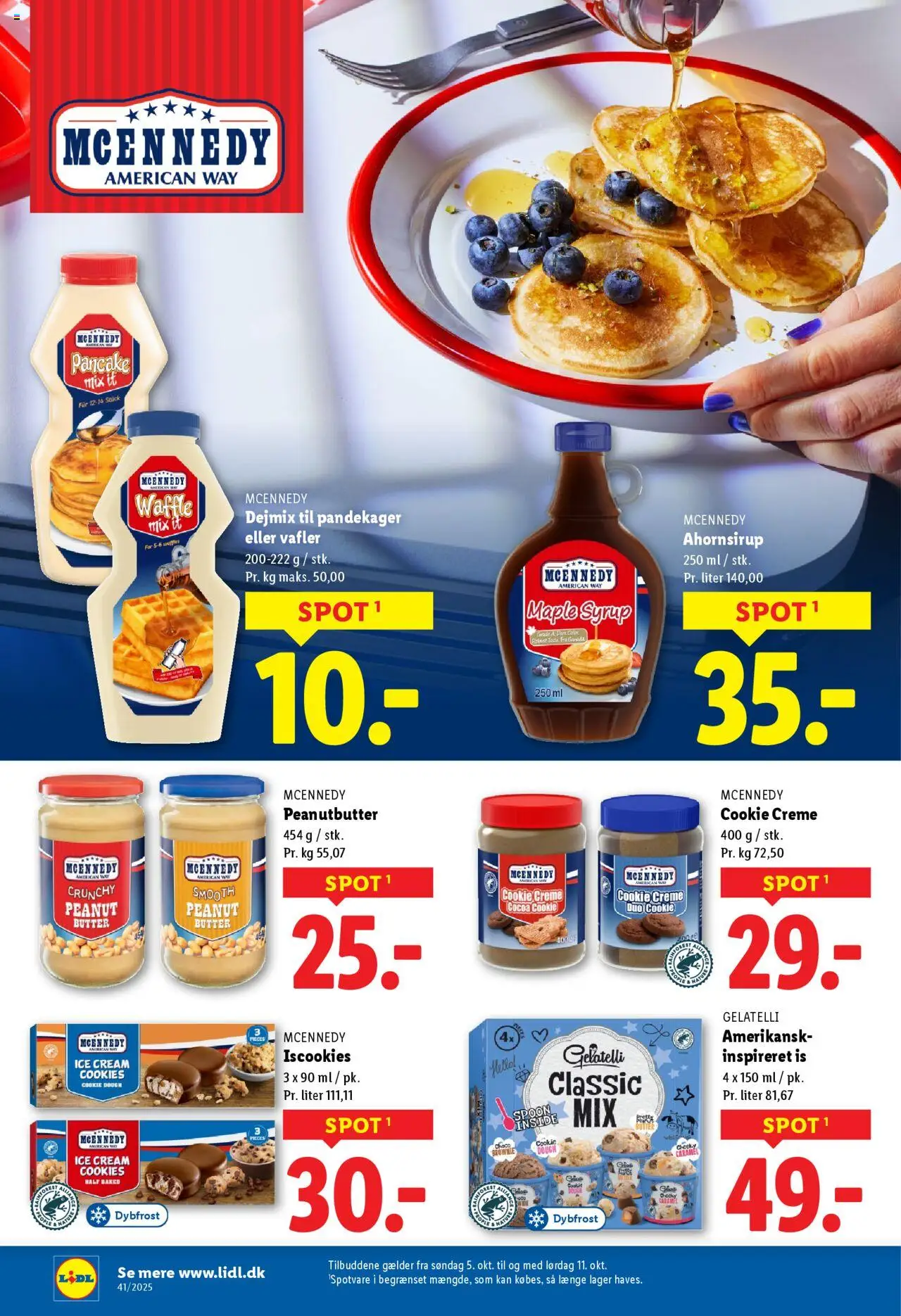 Lidl tilbudsavis – gyldig fra 05.10.2025 | Side: 14 | Produkter: Creme, Cookies, Vafler, Peanutbutter