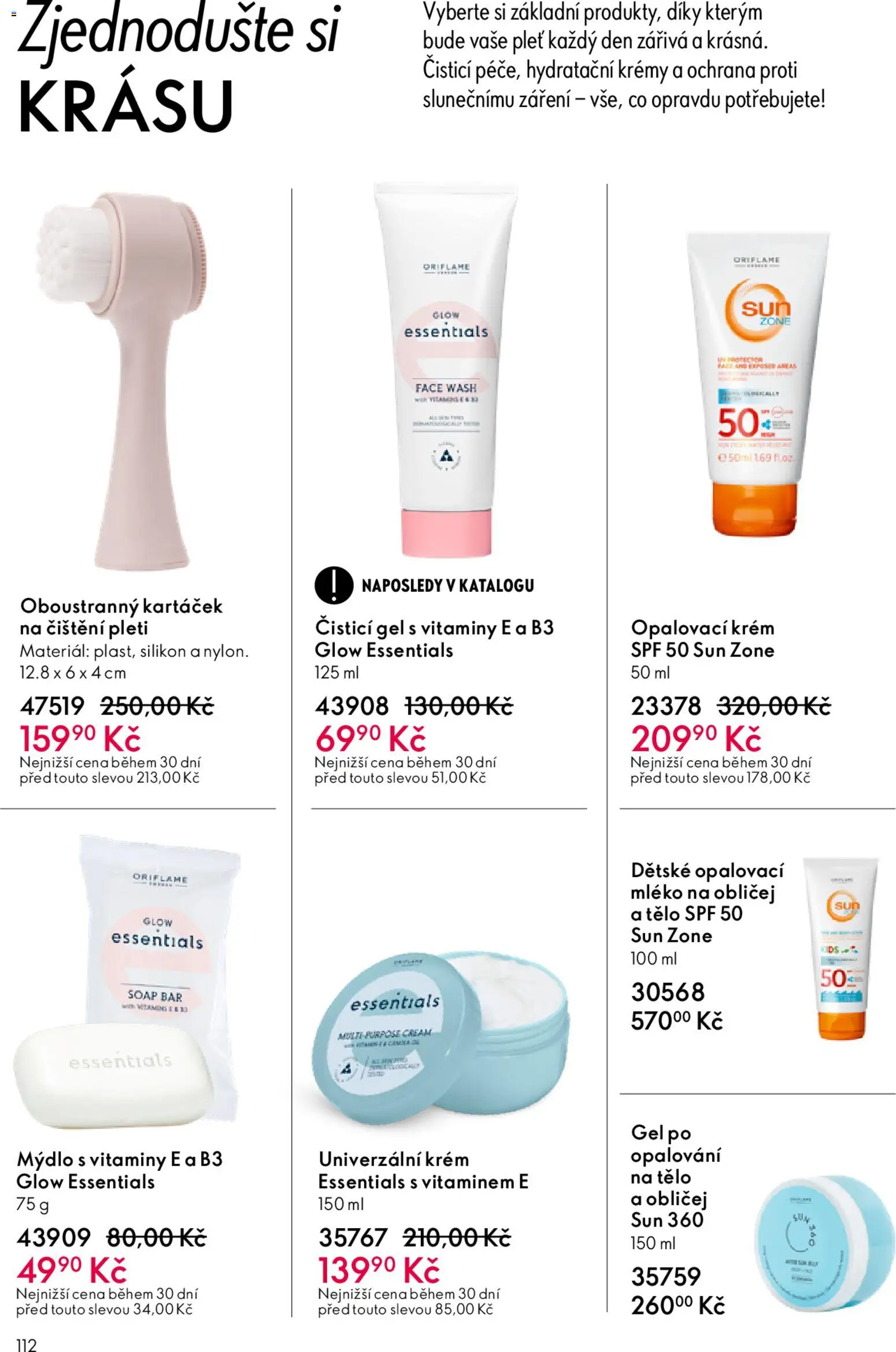 Oriflame katalog č.03/2026 od 11.02.2026 | Strana: 112 | Produkty: Opalovací krém, Mléko, Vitamíny, Silikon