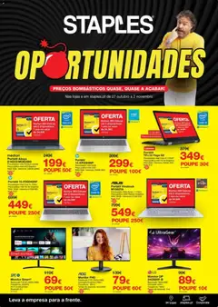 Pré-visualização Staples - Folheto Oportunidades Outubro válido de 27.10.2025