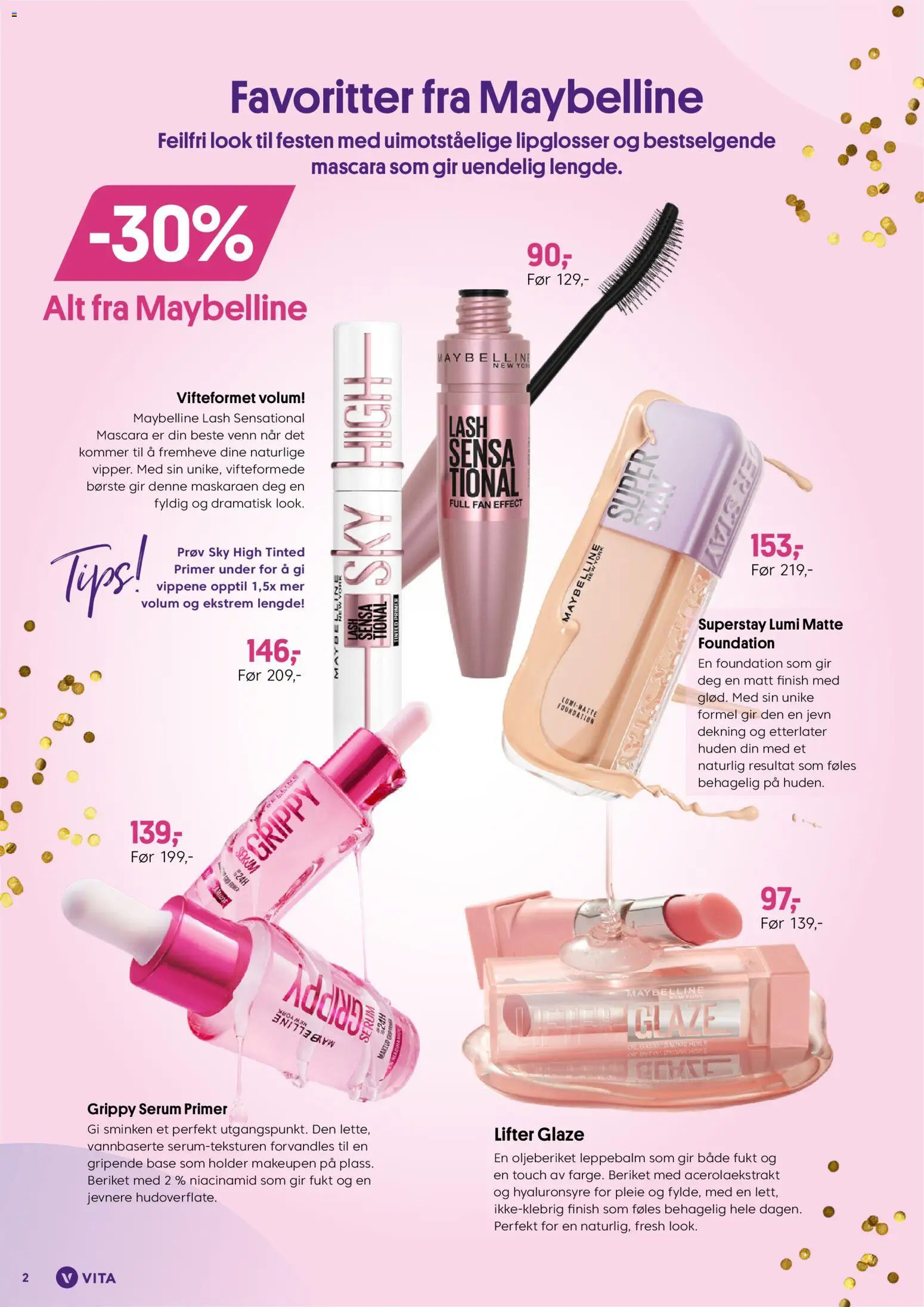 {H1} | Side: 2 | Produkter: Primer, Mascara, Børste