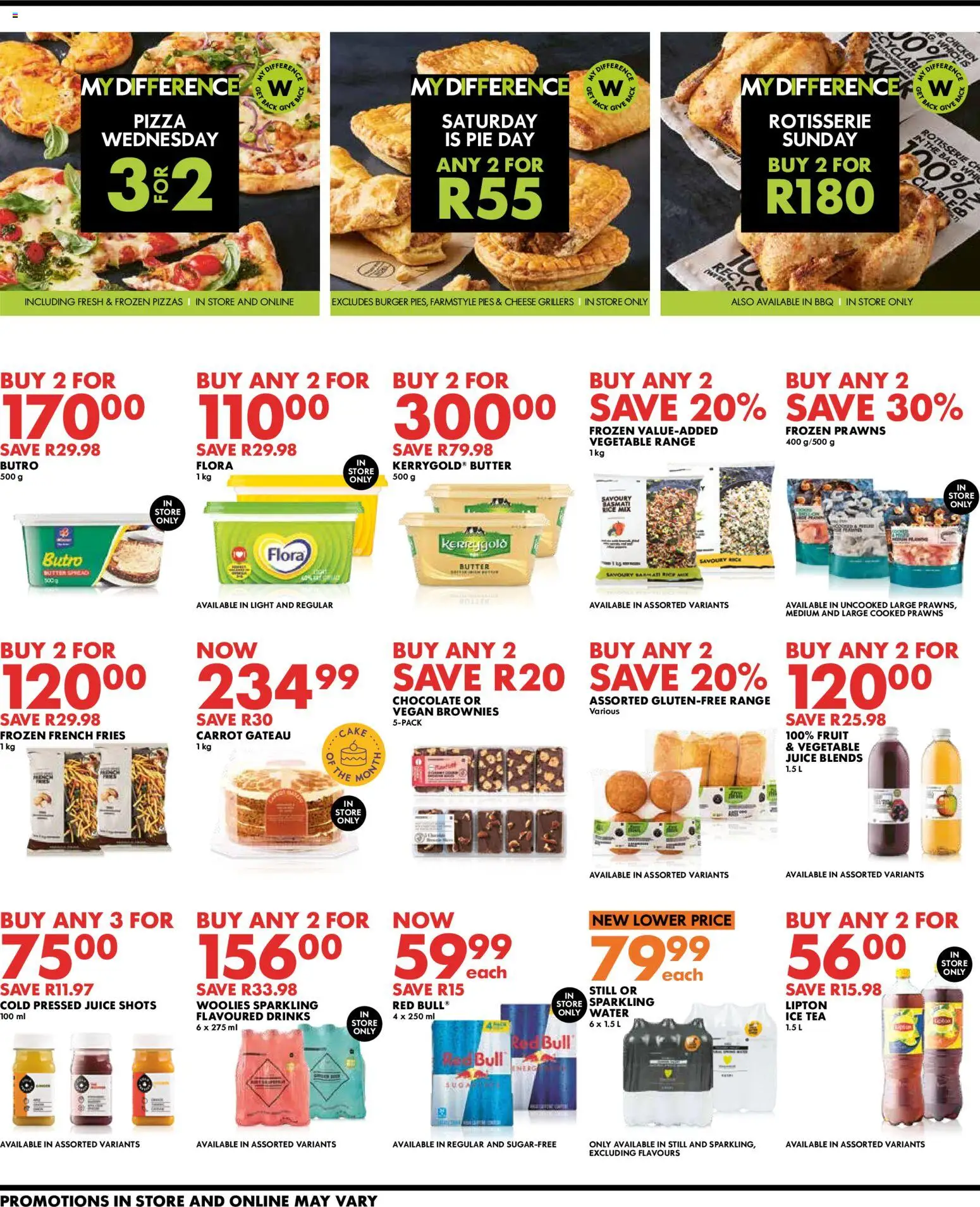 New Woolworths catalogue – valid from 20.04.2026 | Page: 4 | Products: Cheese, Pizza, Rice, Fruit