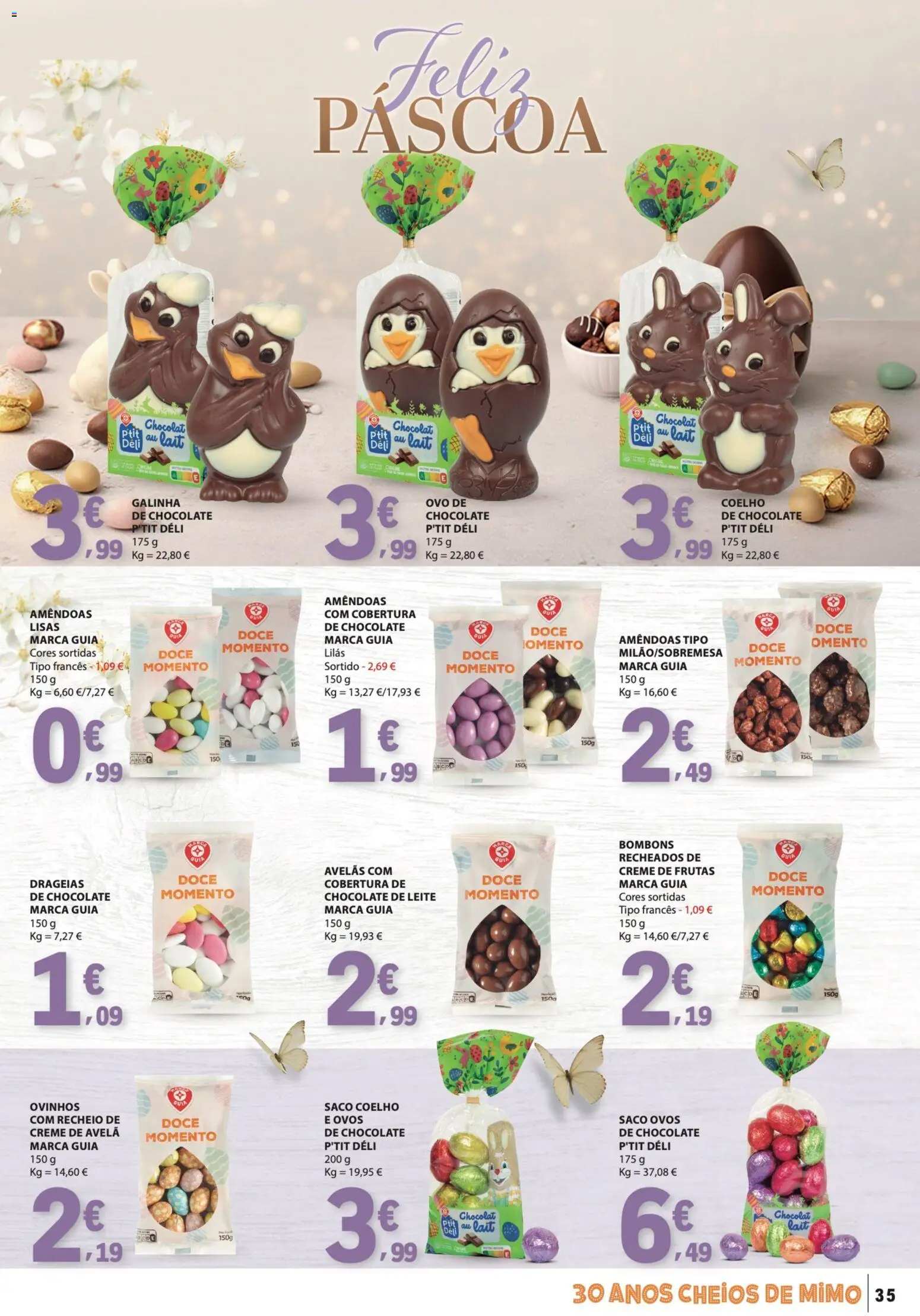 E.Leclerc folheto │ válido de 26.03.2026 | Página: 35 | Produtos: Leite, Ovos, Chocolate, Coelho