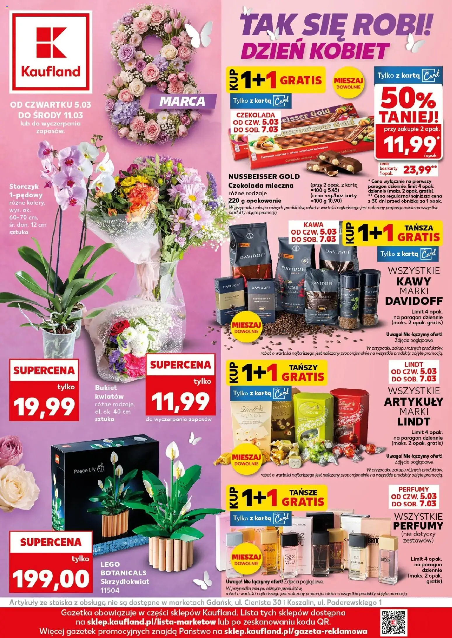 Kaufland gazetka od 05.03.2026 | Strona: 1 | Produkty: Lego, Kawa, Czekolada, Storczyk