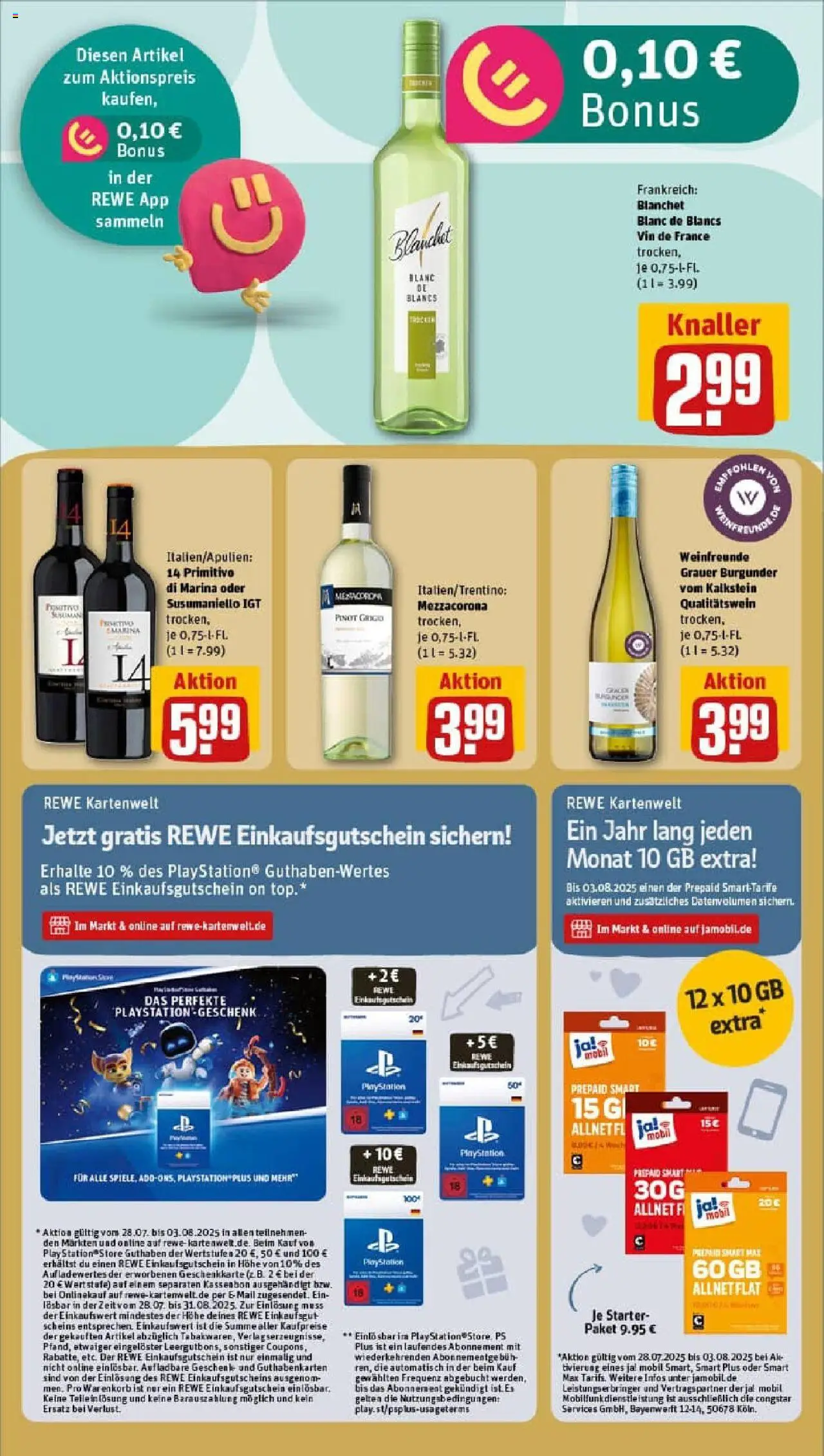 Rewe prospekt Grünberg	 - gültig ab dem 27.07.2025 | Seite: 19 | Produkte: Top, Playstation