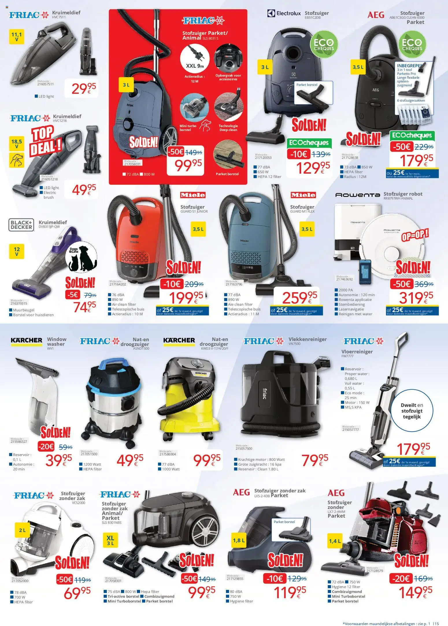 {H1} | Pagina: 15 | Producten: Zak, Stofzuiger, Robot, Borstel