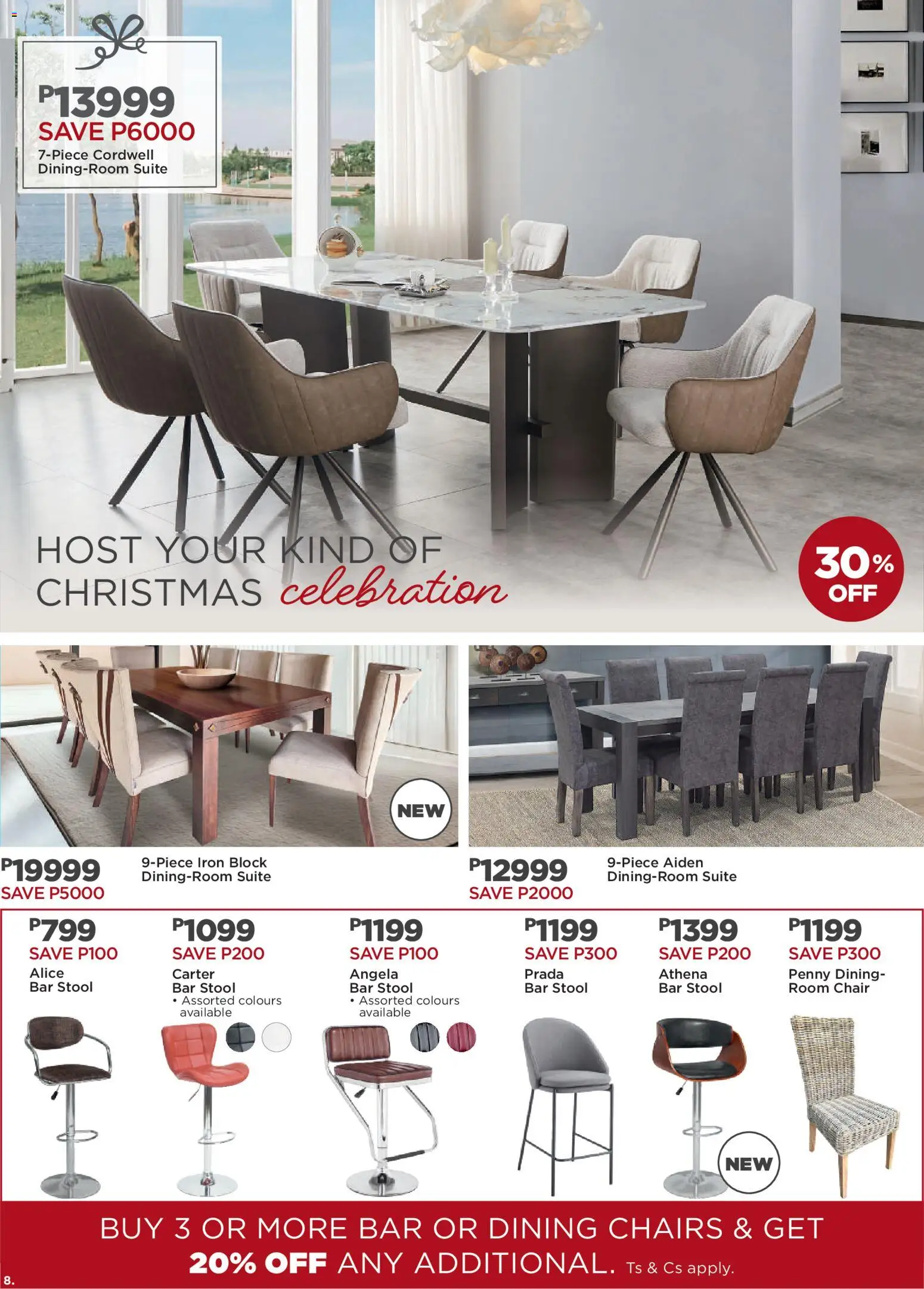 New House and Home catalogue – valid from 20.10.2025 | Page: 8 | Products: Stool, Iron, Chair, Bar stool