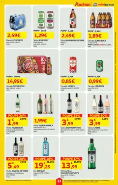 Pré-visualização Minipreço folheto válido de 02.04.2026 | Página: 13 | Produtos: Maça, Vinho, Cerveja, Gin