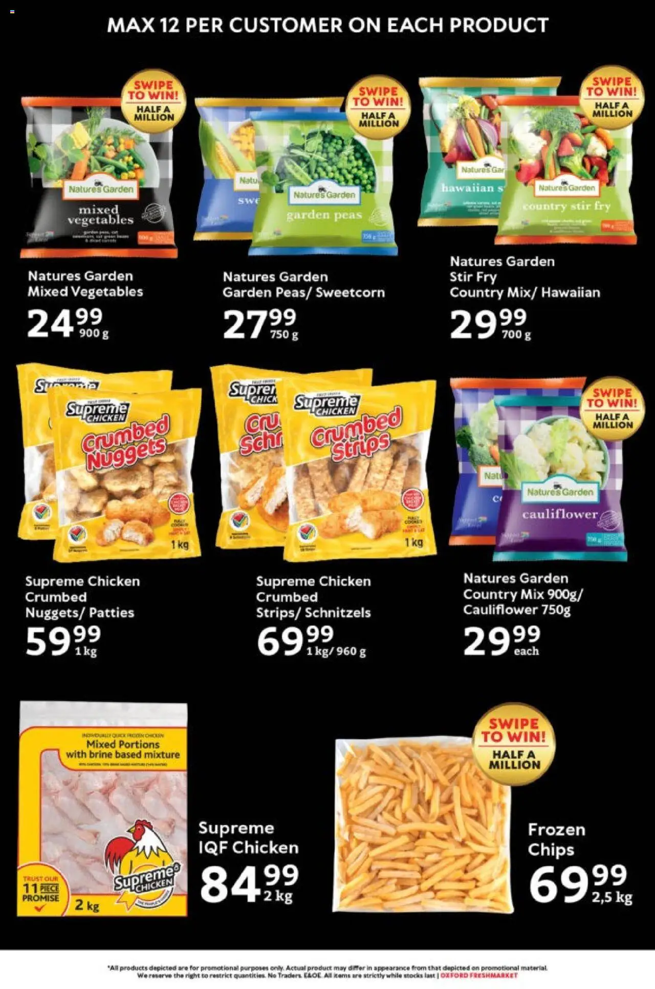 New Oxford Freshmarket catalogue – valid from 08.10.2025 | Page: 15 | Products: Cauliflower, Chicken, Chips, Vegetables