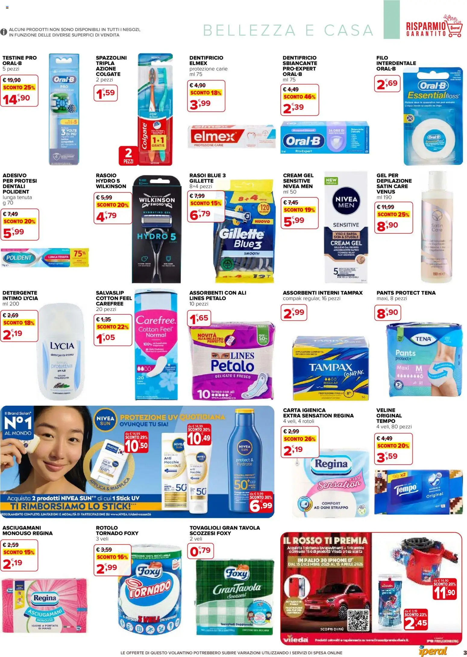 Volantino Iperal del 05.03.2026 | Pagina: 3 | Prodotti: Iphone, Dentifricio, Detergente intimo, Intimo